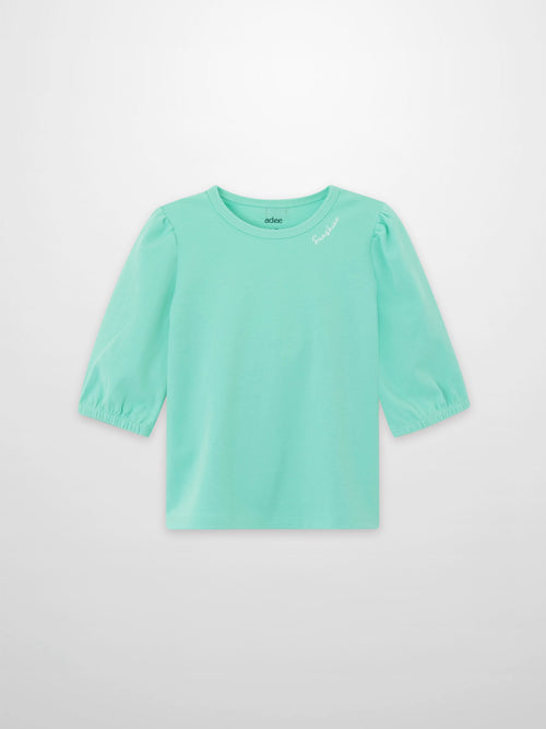 3/4 Puff Sleeve T-shirt - Mint Green