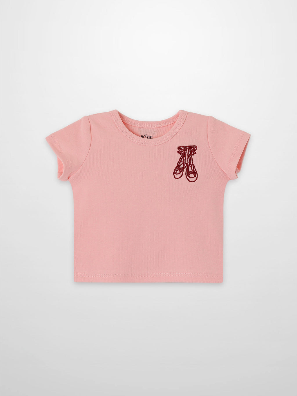Short Sleeve Emblem T-Shirt - Light Pink