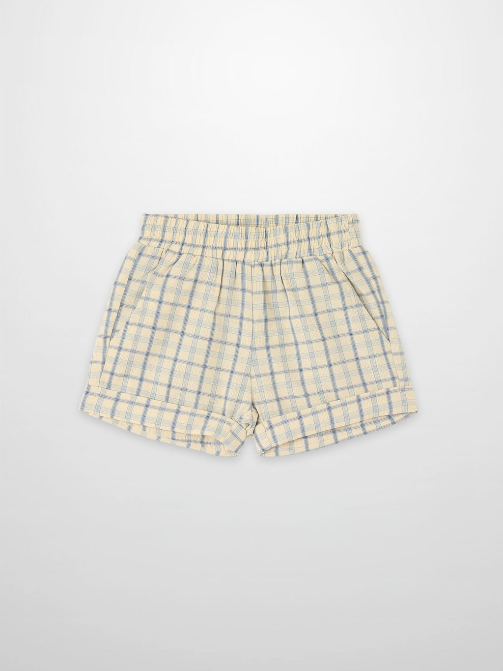 Yellow Plaid Dressy Shorts for Boys