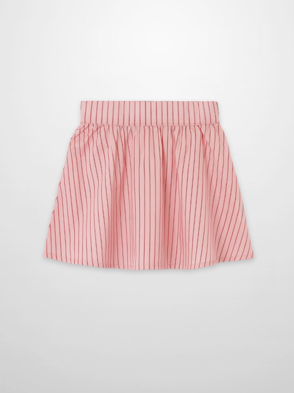 Pink Striped Cotton Skirt for Girls