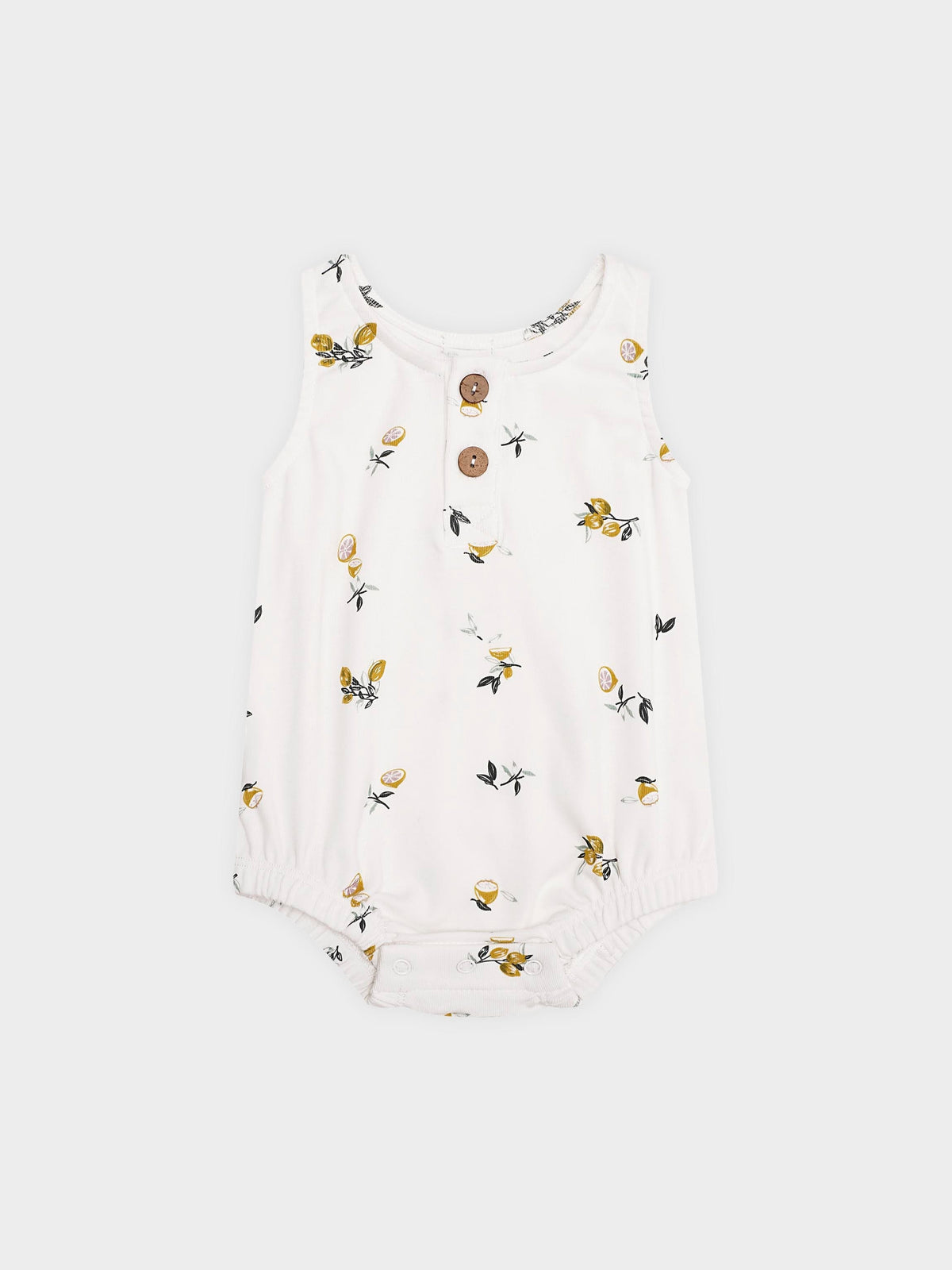 Lemon Print Baby Boy Romper