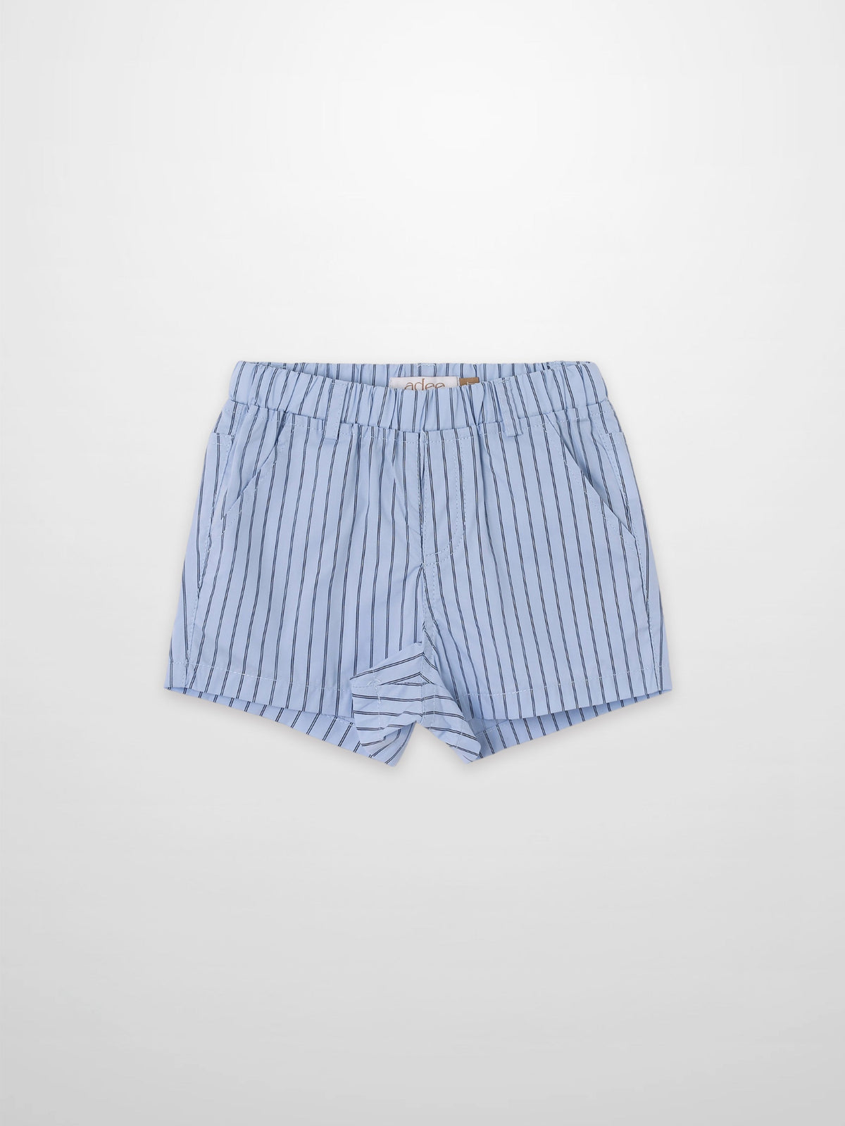 Blue Striped Cotton Shorts for Boys