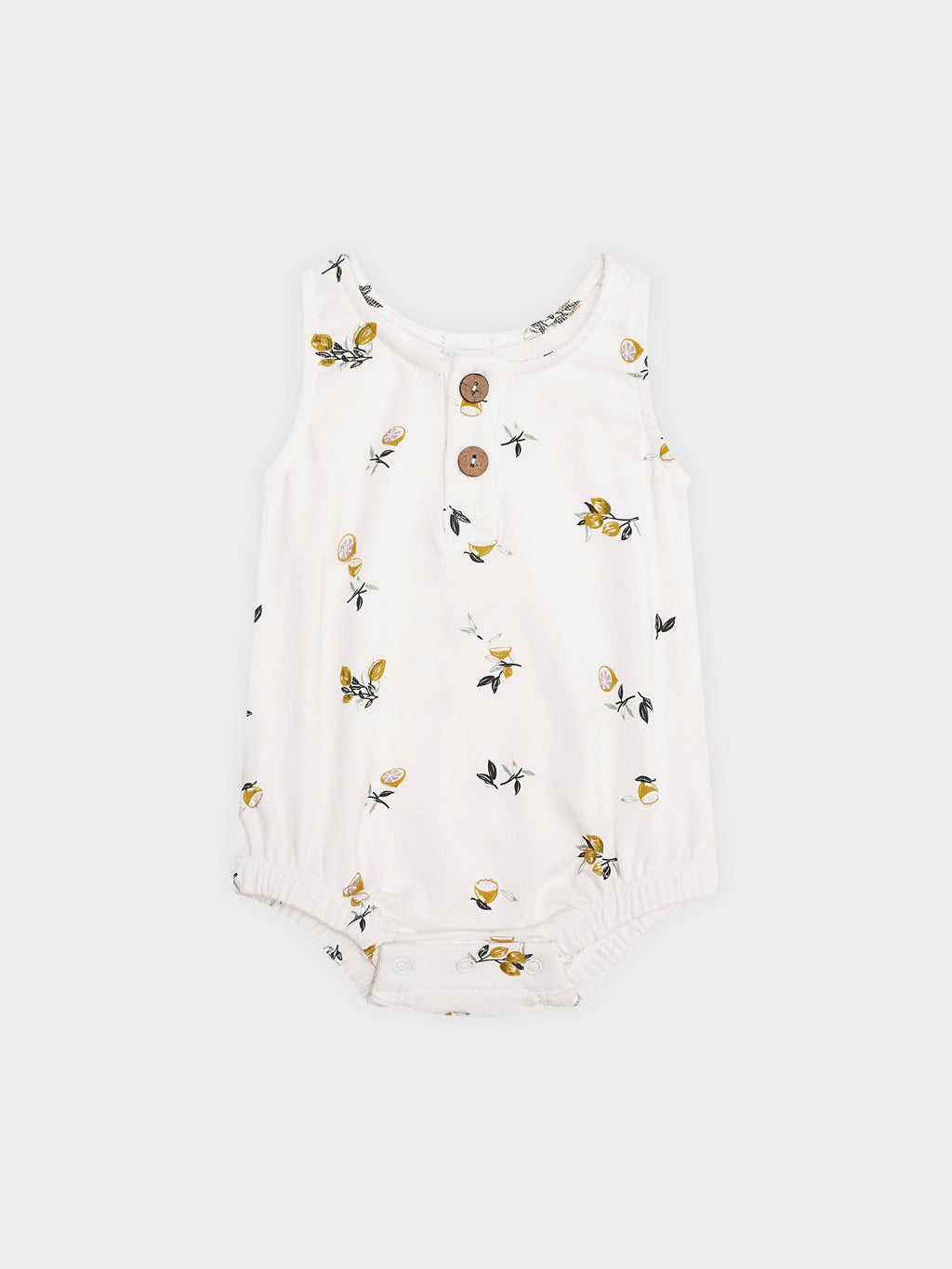Lemon Print Baby Boy Romper