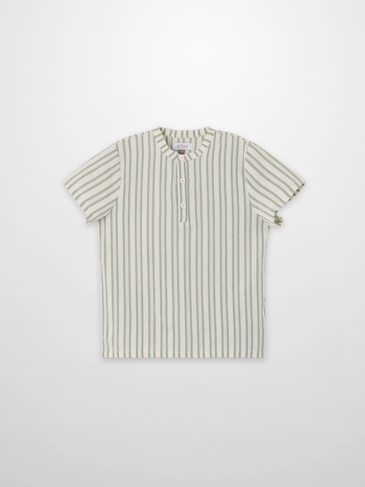 Green Striped Dress Shirt for boys