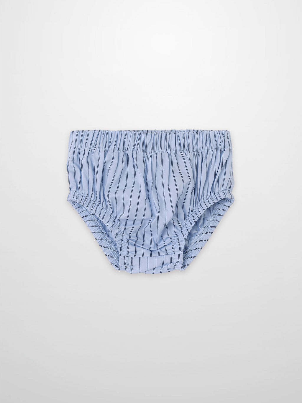 Blue Striped Cotton Bloomers for Baby Boys