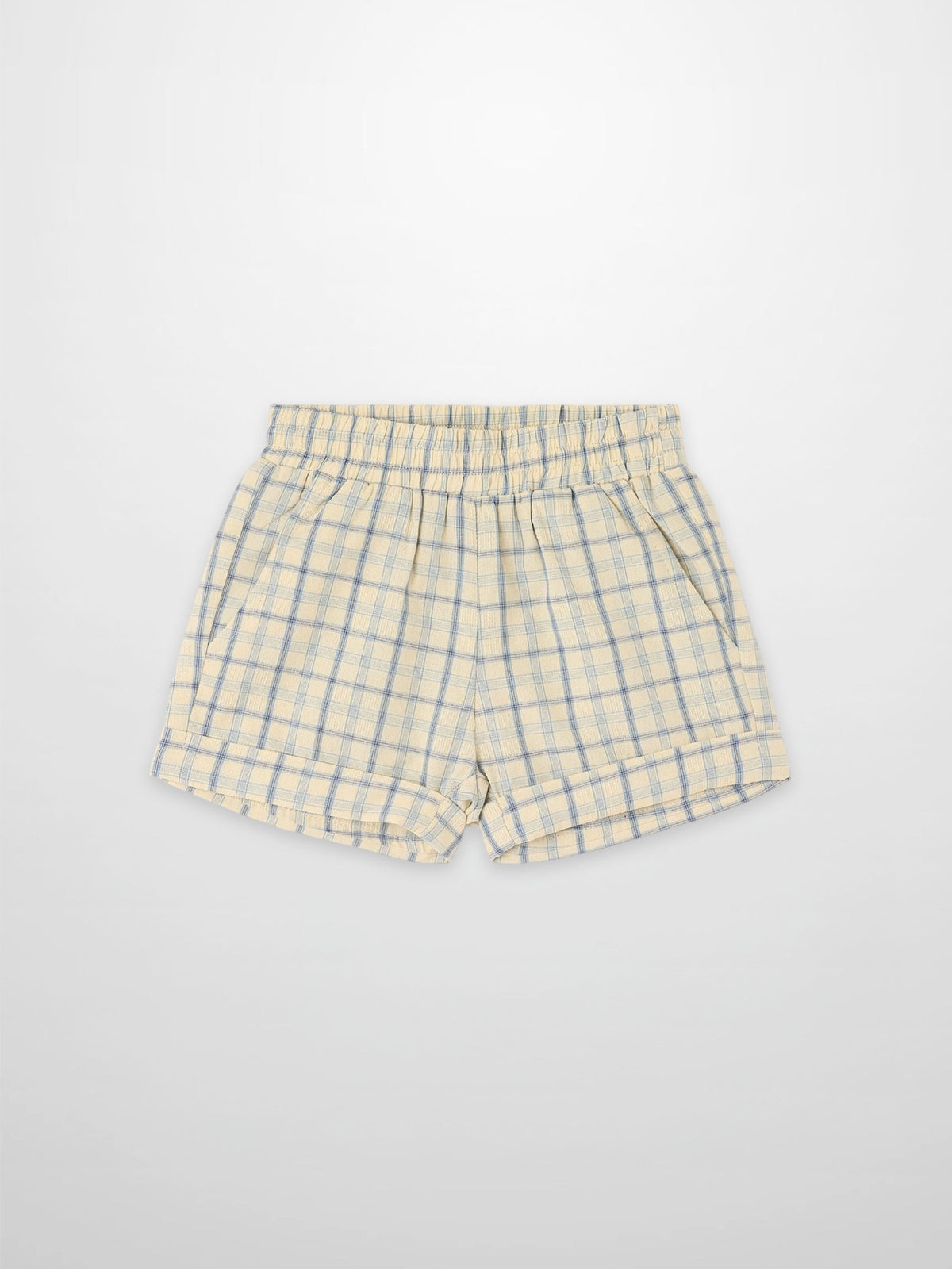 Yellow Plaid Dressy Shorts for Boys