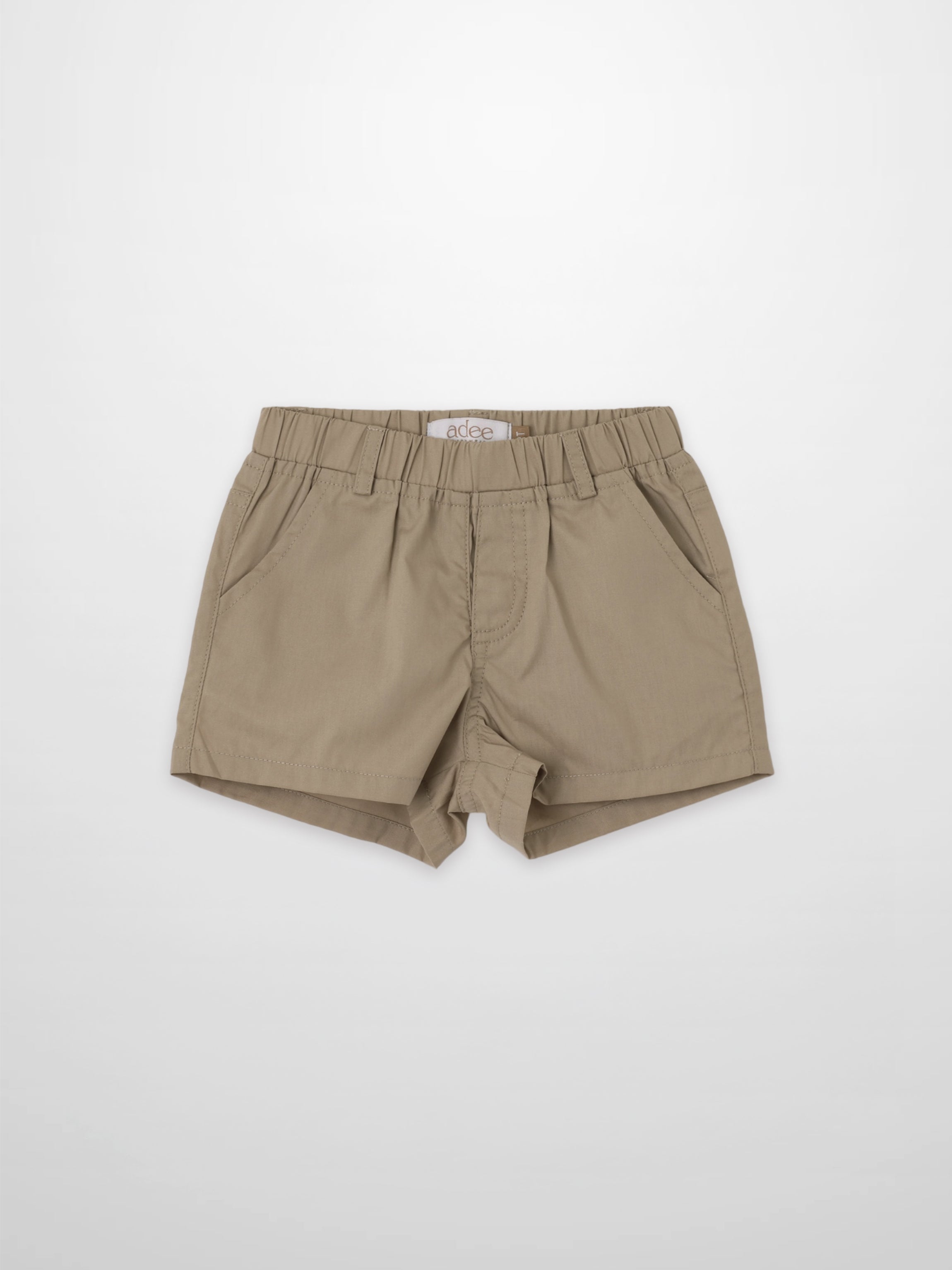 Tan Cotton Dressy Shorts for Boys