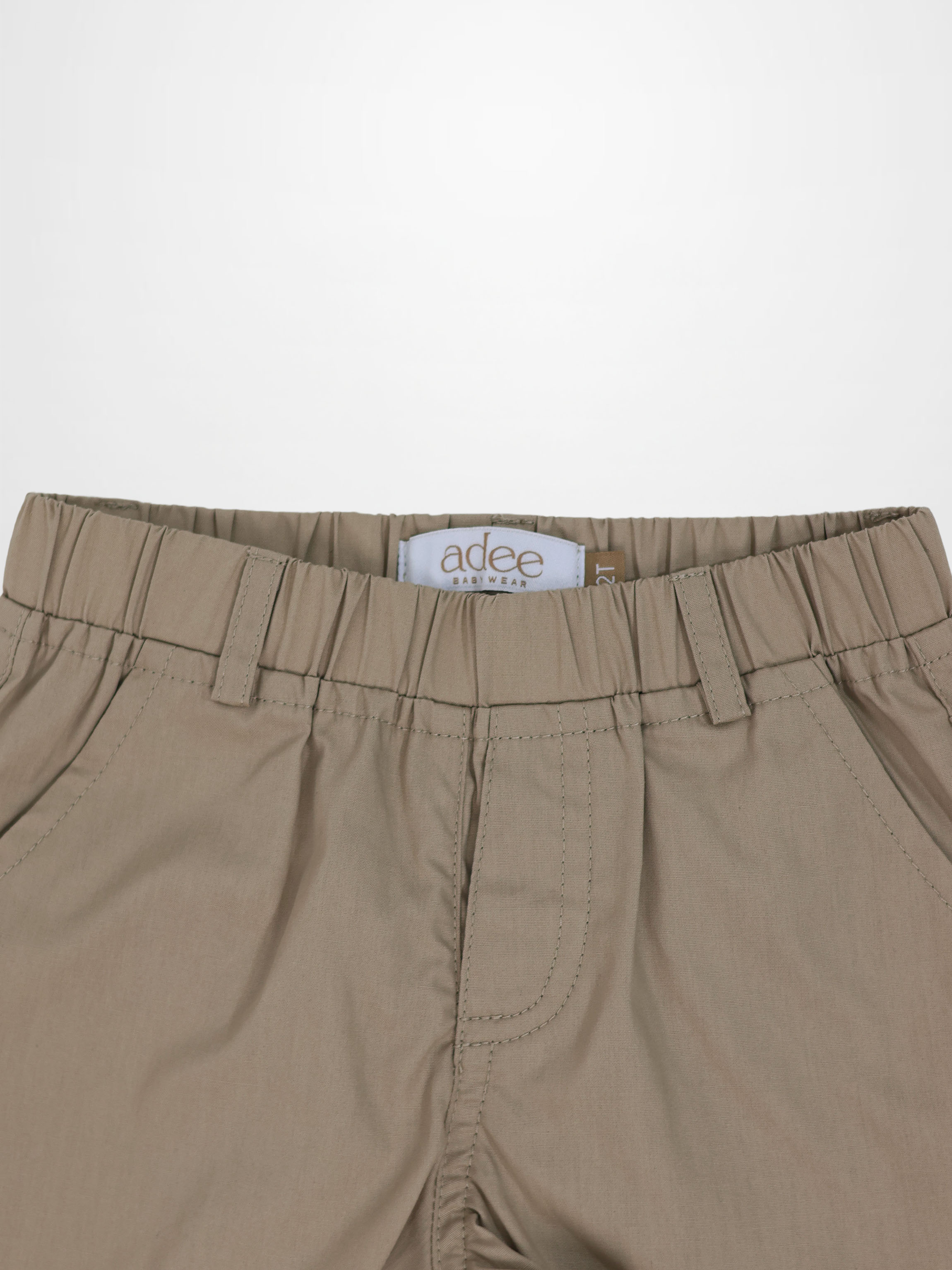Tan Cotton Dressy Shorts for Boys