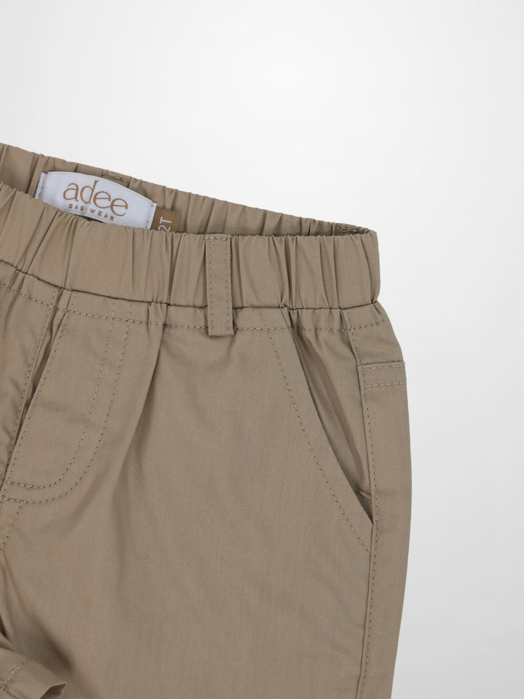 Tan Cotton Dressy Shorts for Boys