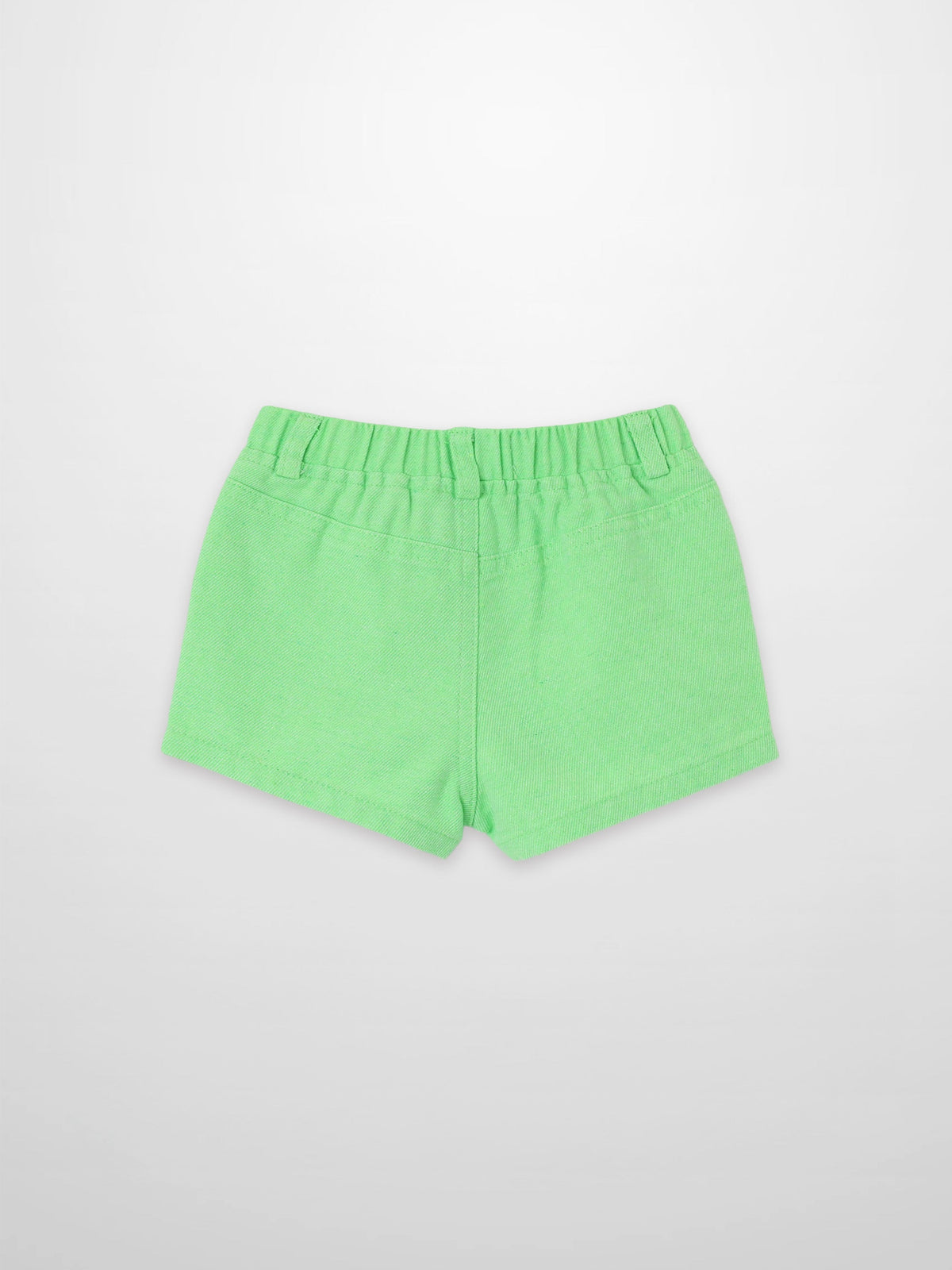 Neon Green Denim Shorts for Boys