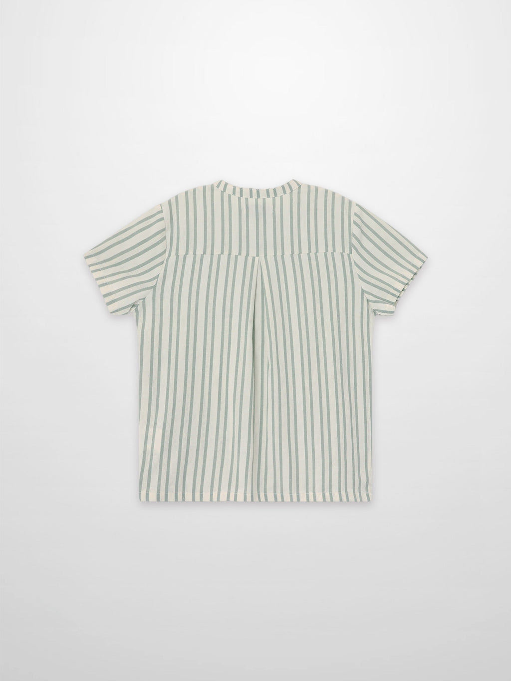 Green Striped Dress Shirt for Boys