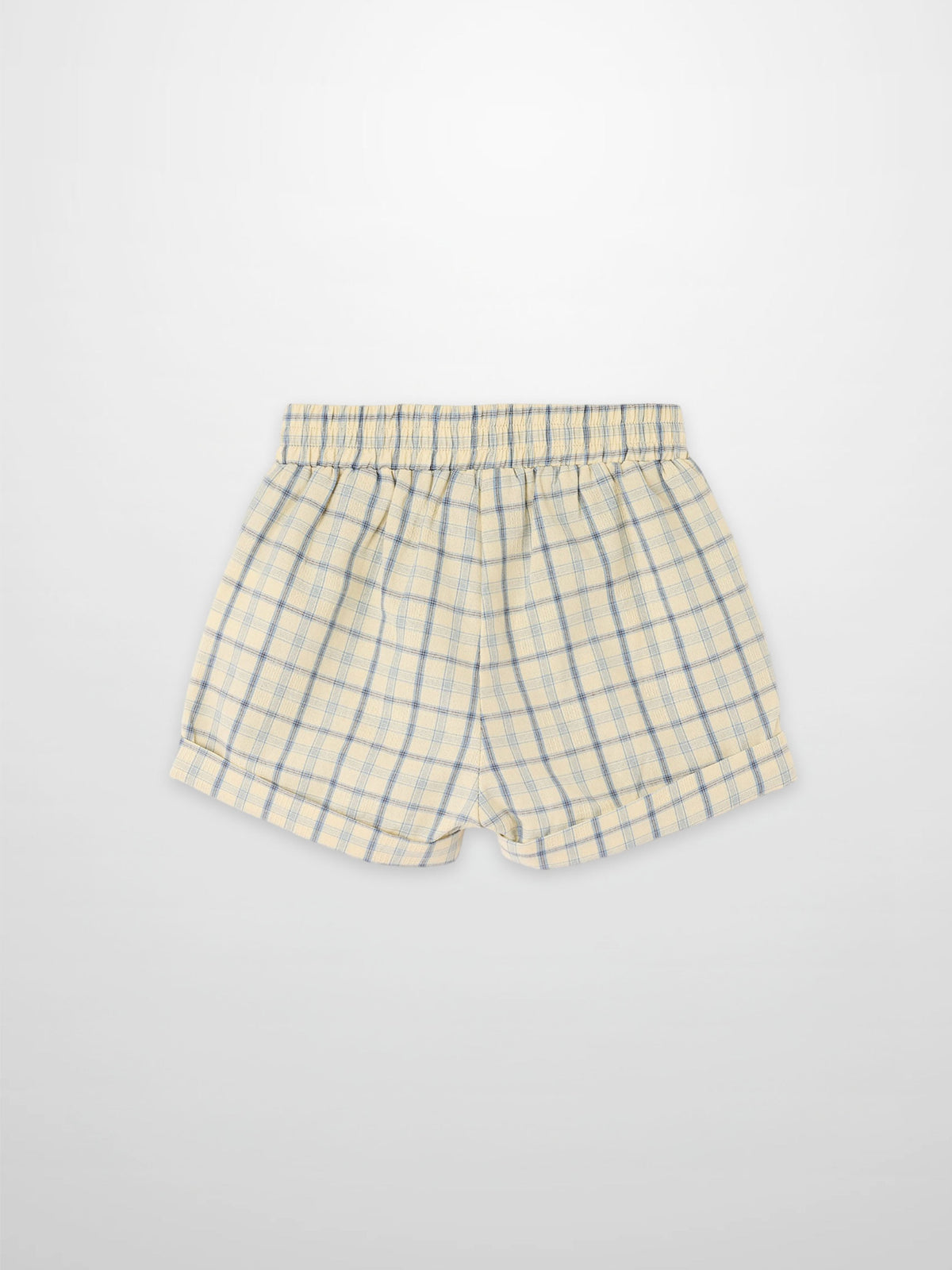 Yellow Plaid Dressy Shorts for Boys
