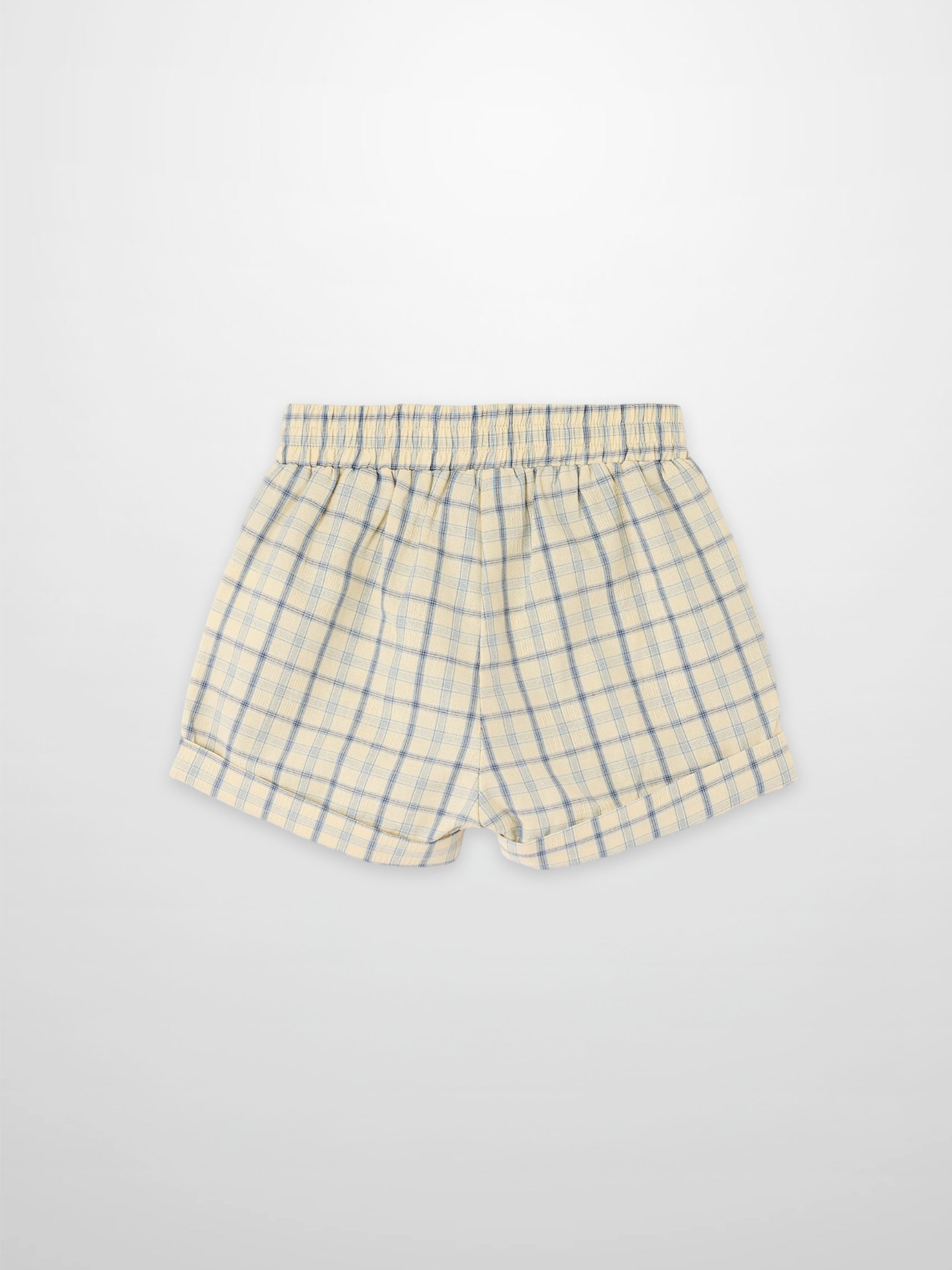 Yellow Plaid Dressy Shorts for Boys