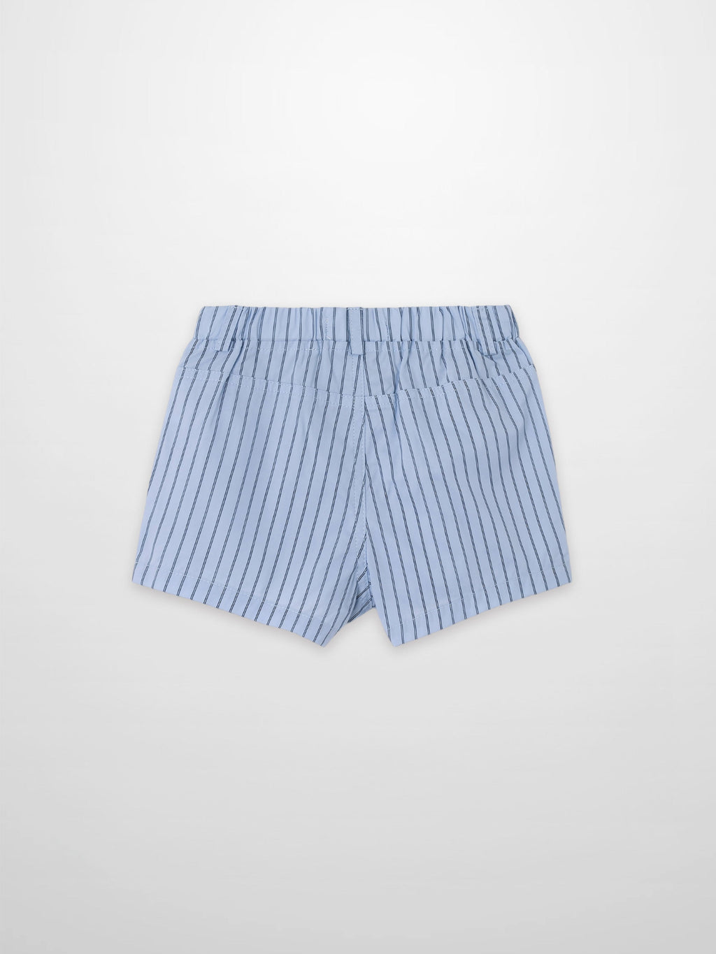 Blue Striped Cotton Shorts for Boys