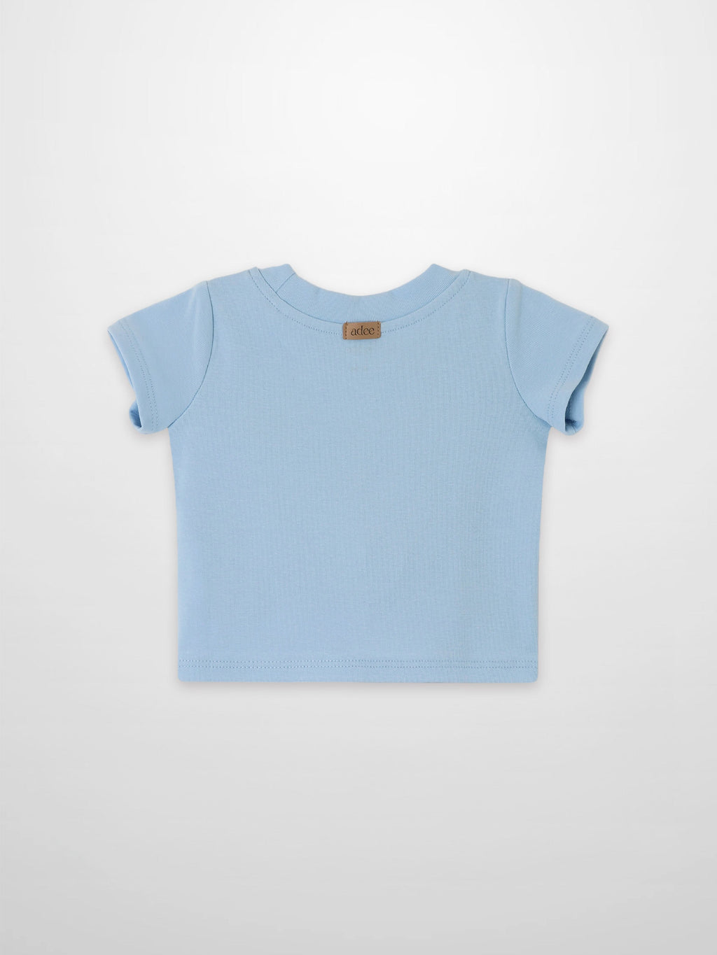 Short Sleeve Sailboat Emblem T-Shirt - Light Blue