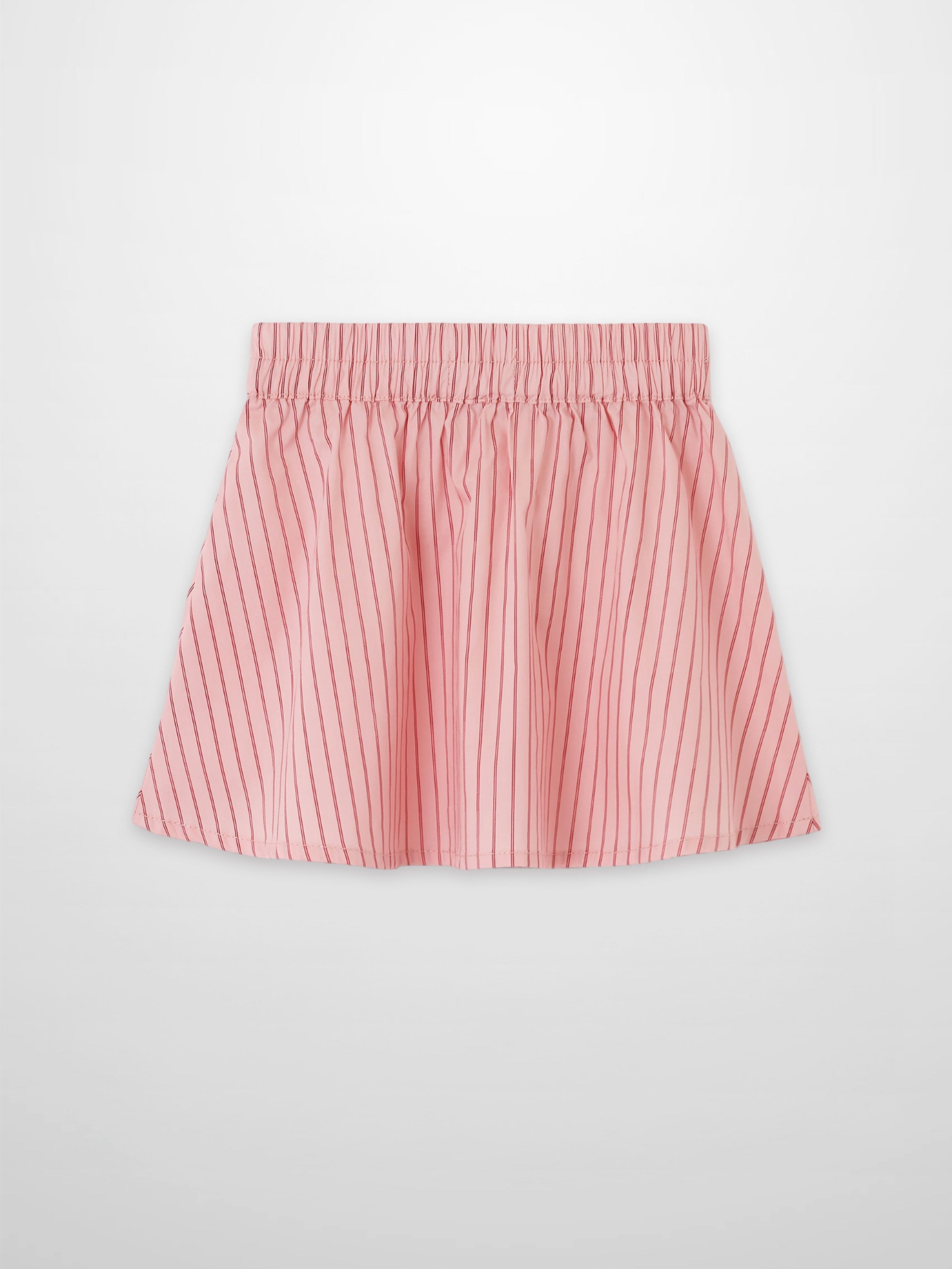 Pink Striped Cotton Skirt for Girls