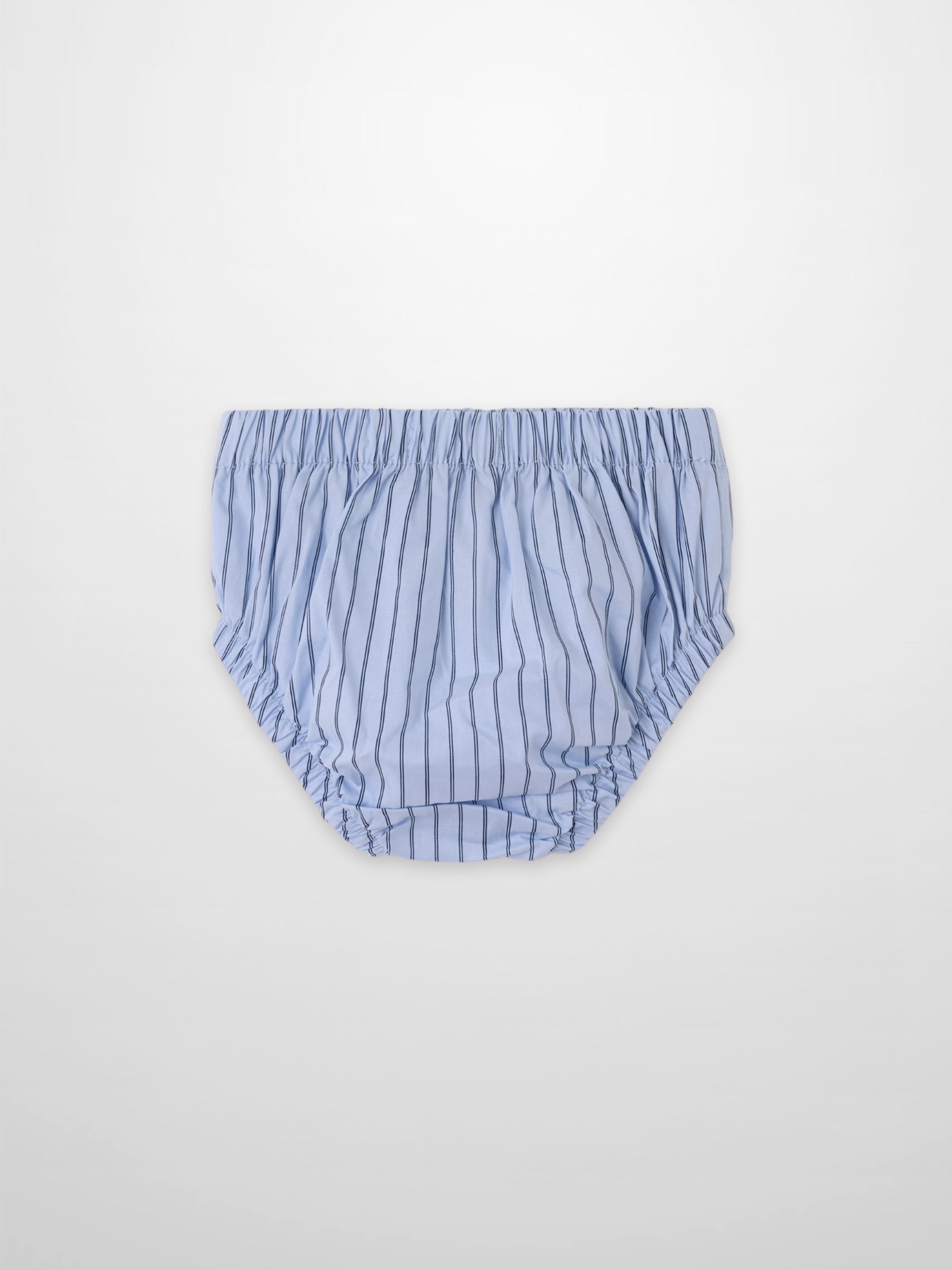 Blue Striped Cotton Bloomers for Baby Boys