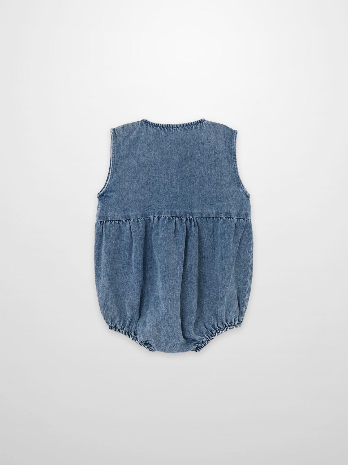 Blue Denim Romper for Baby Boys