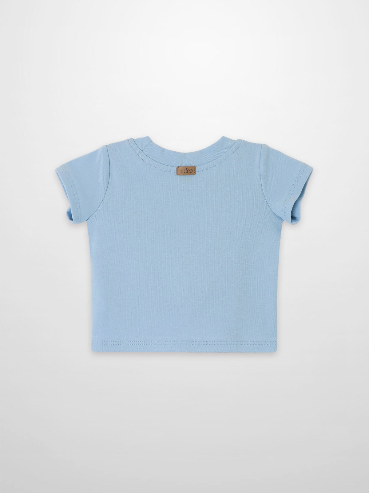 Short Sleeve Sailboat Emblem T-Shirt - Light Blue