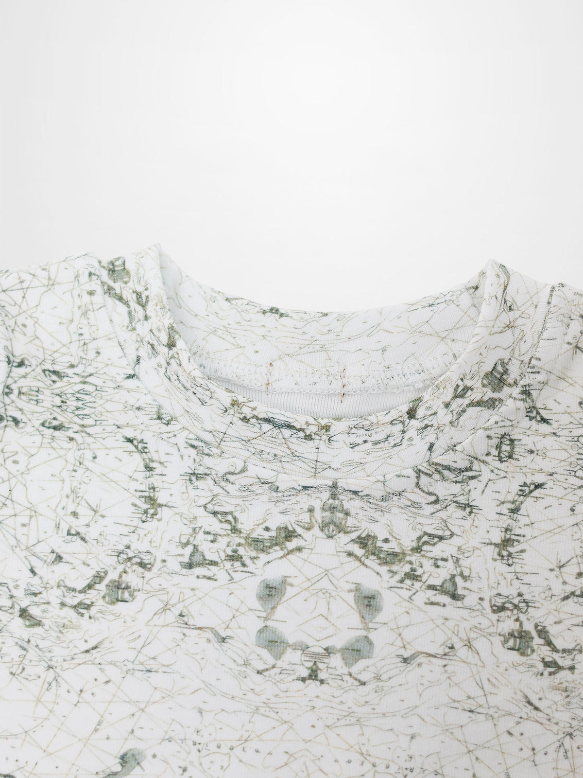 Vintage Map Print T-Shirt for Boys