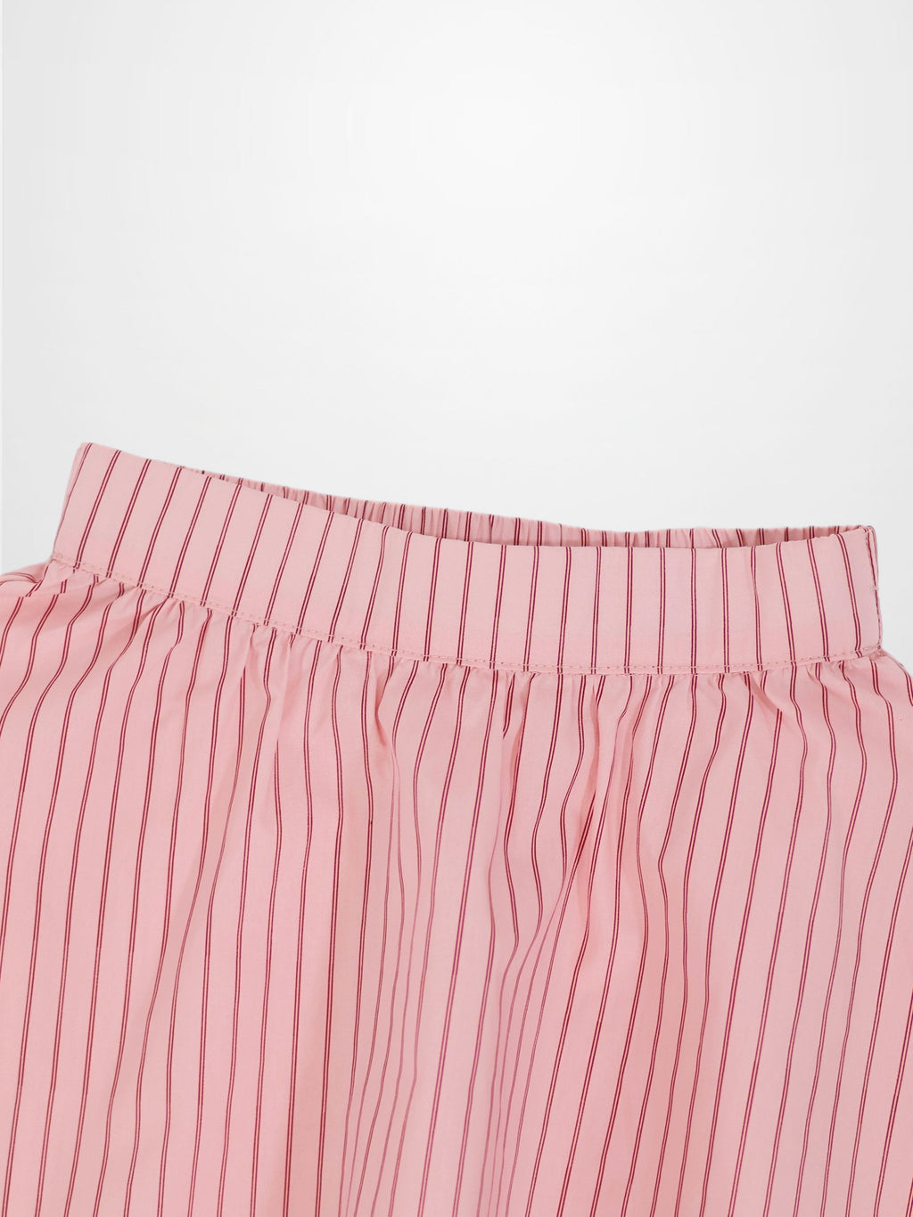Pink Striped Cotton Skirt for Girls