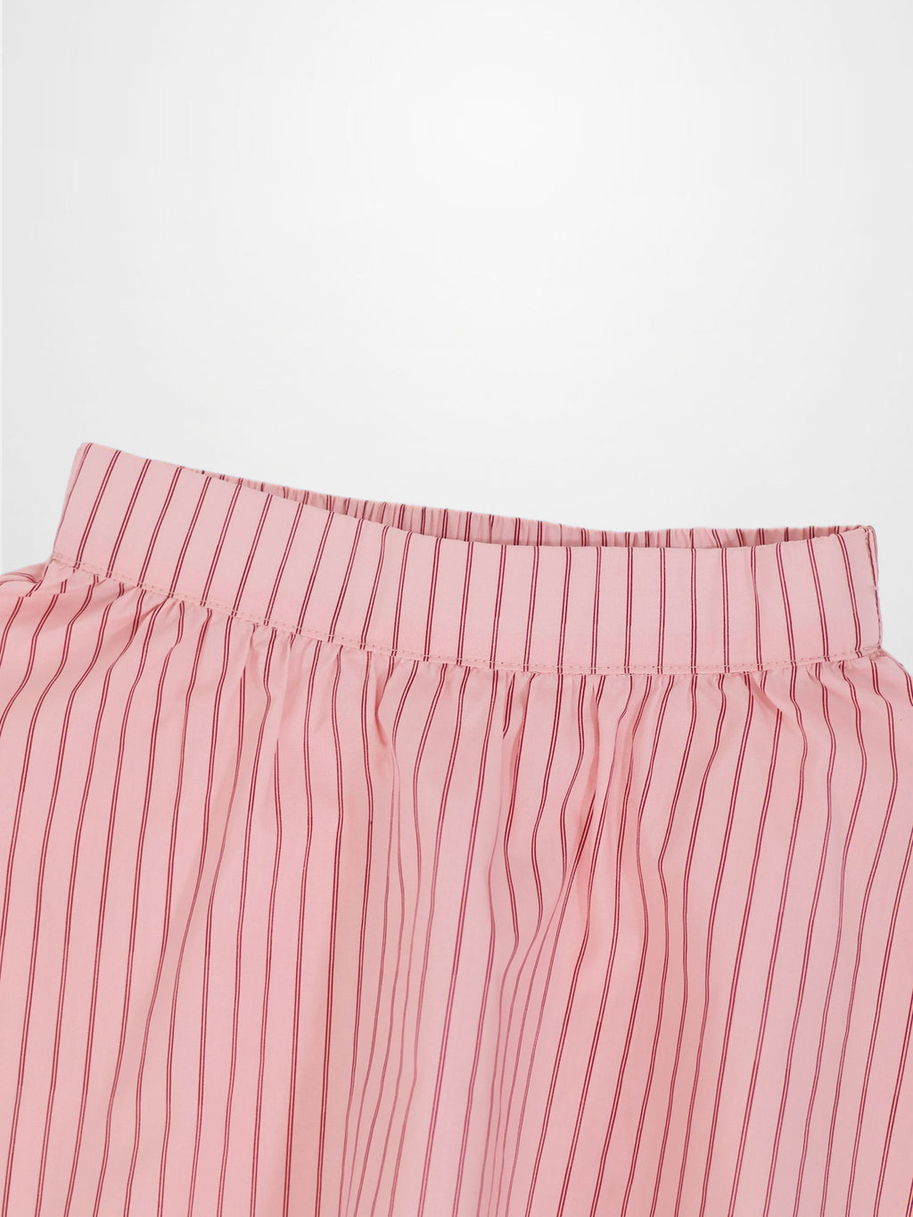 Pink Striped Cotton Skirt for Girls