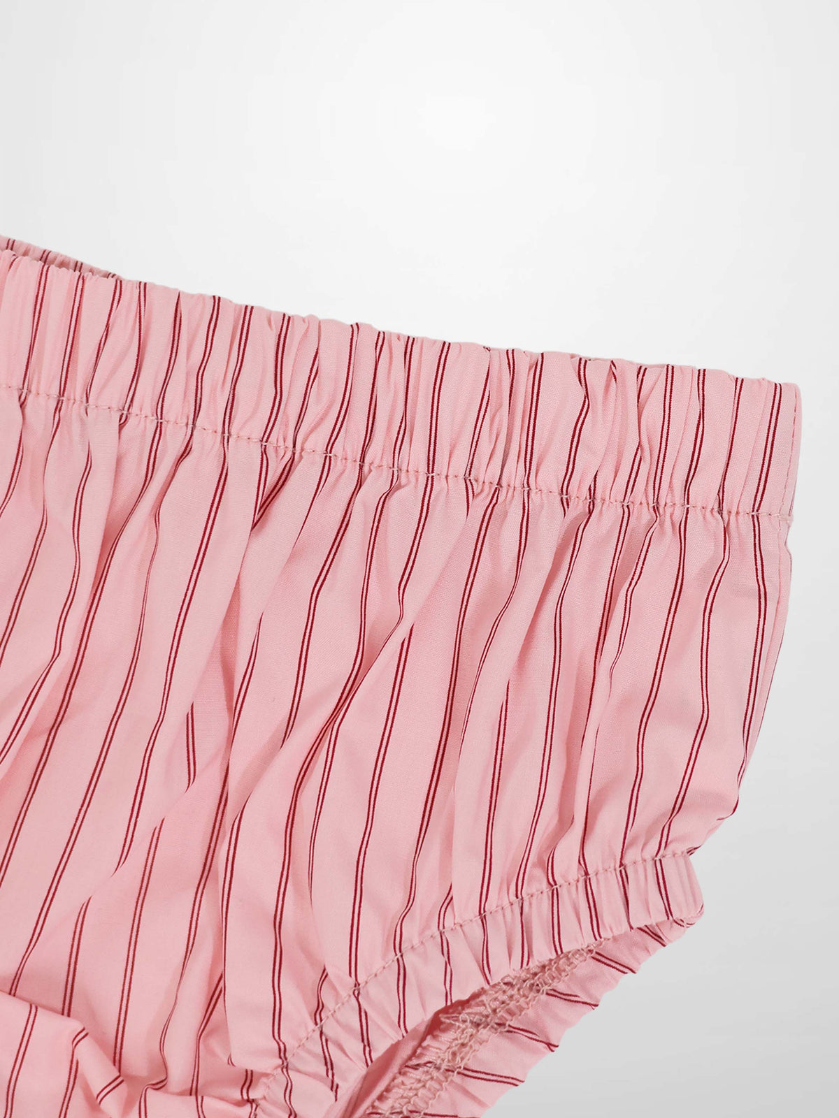 Pink Striped Cotton Bloomers for Baby Girls