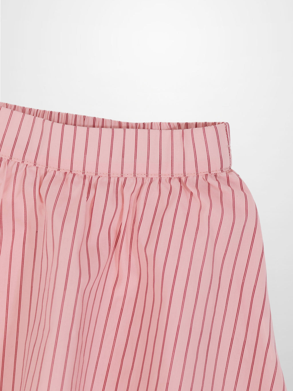 Pink Striped Cotton Skirt for Girls
