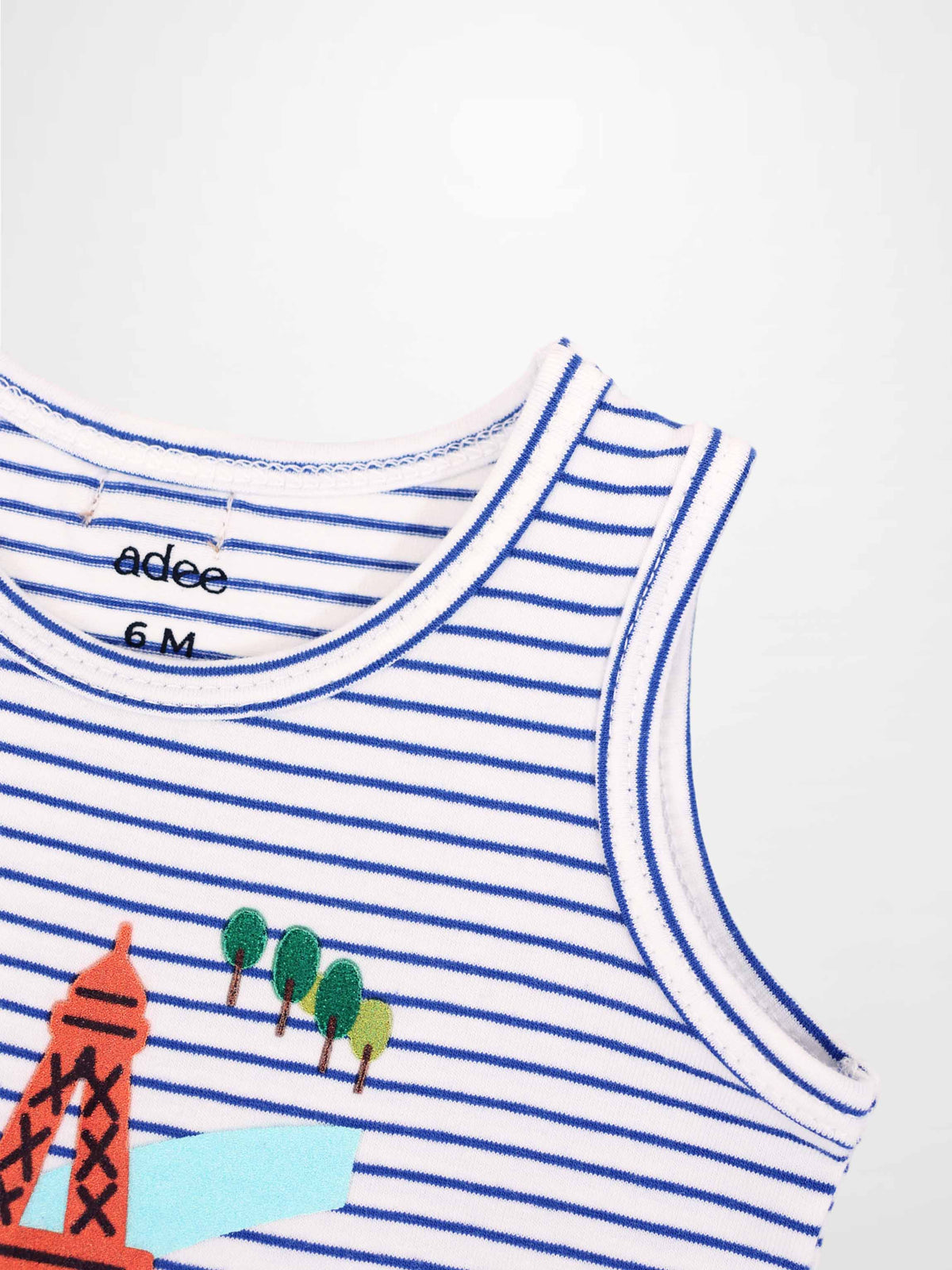 Eiffel Tower Graphic Tank and Bloomers Set