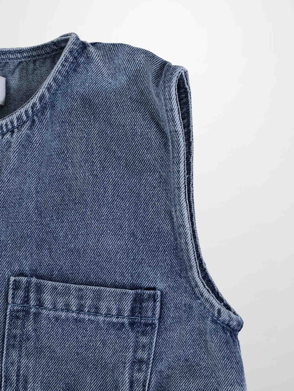 Blue Denim Romper