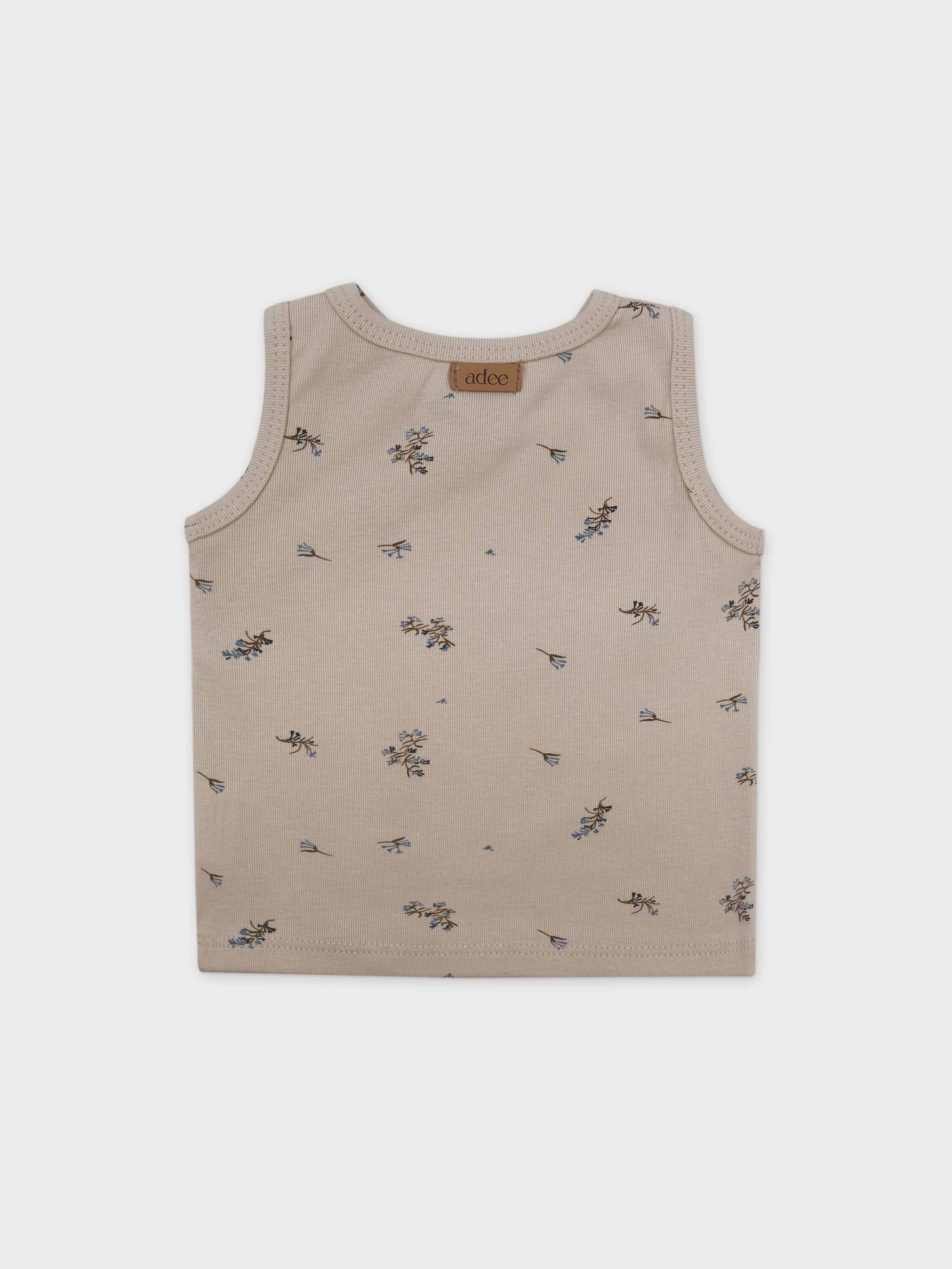 Lilac Crossover Tank Set - Blue