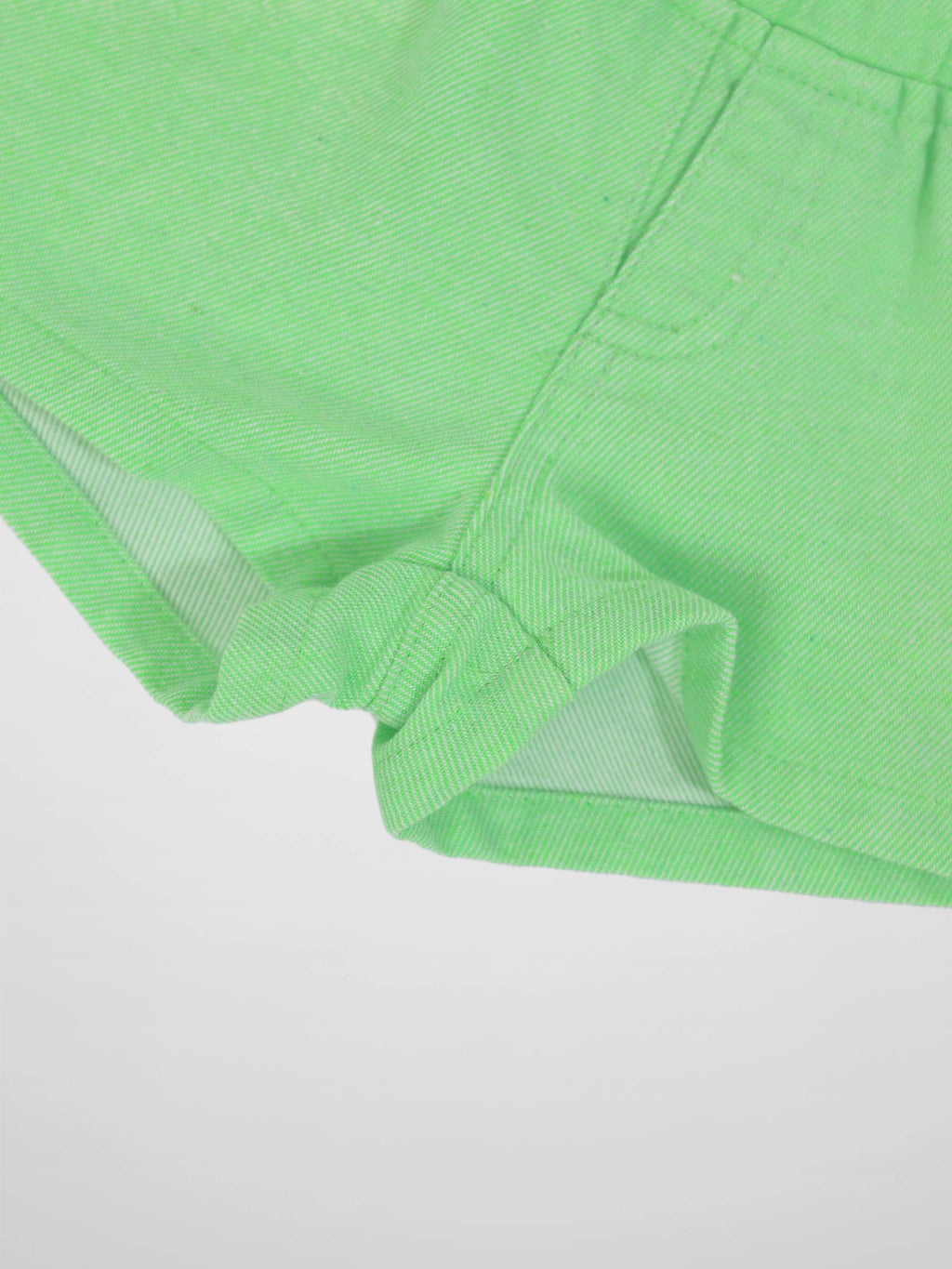 Neon Green Denim Shorts for Boys