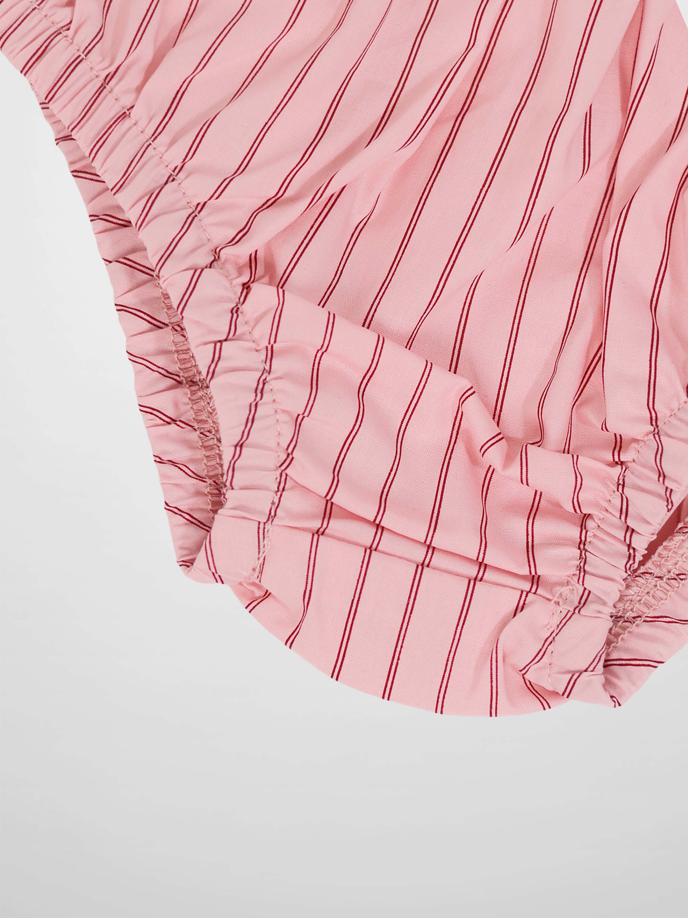 Pink Striped Cotton Bloomers for Baby Girls