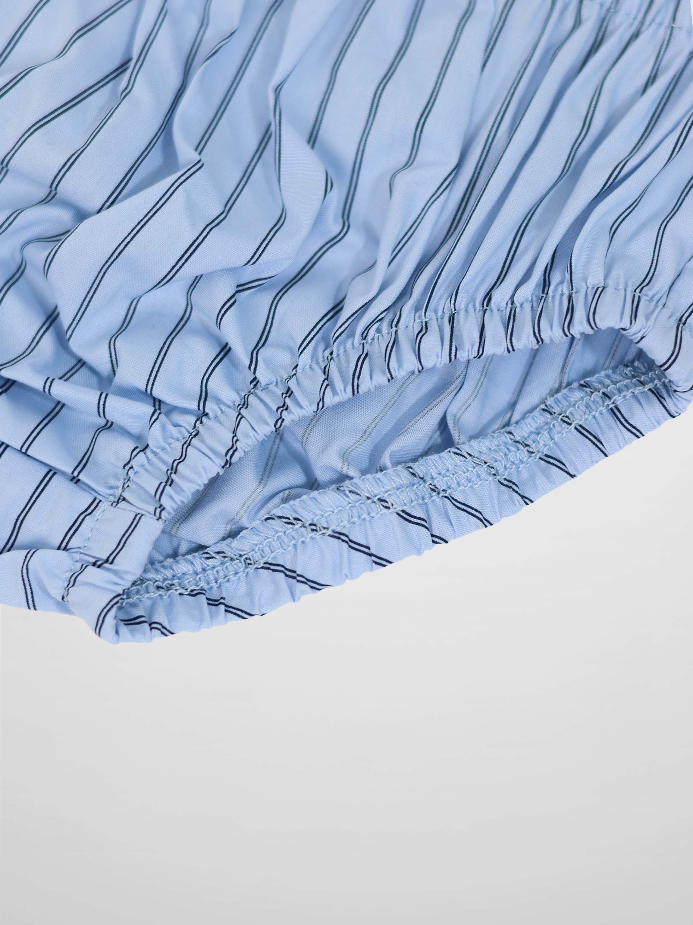 Blue Striped Cotton Bloomers for Baby Boys