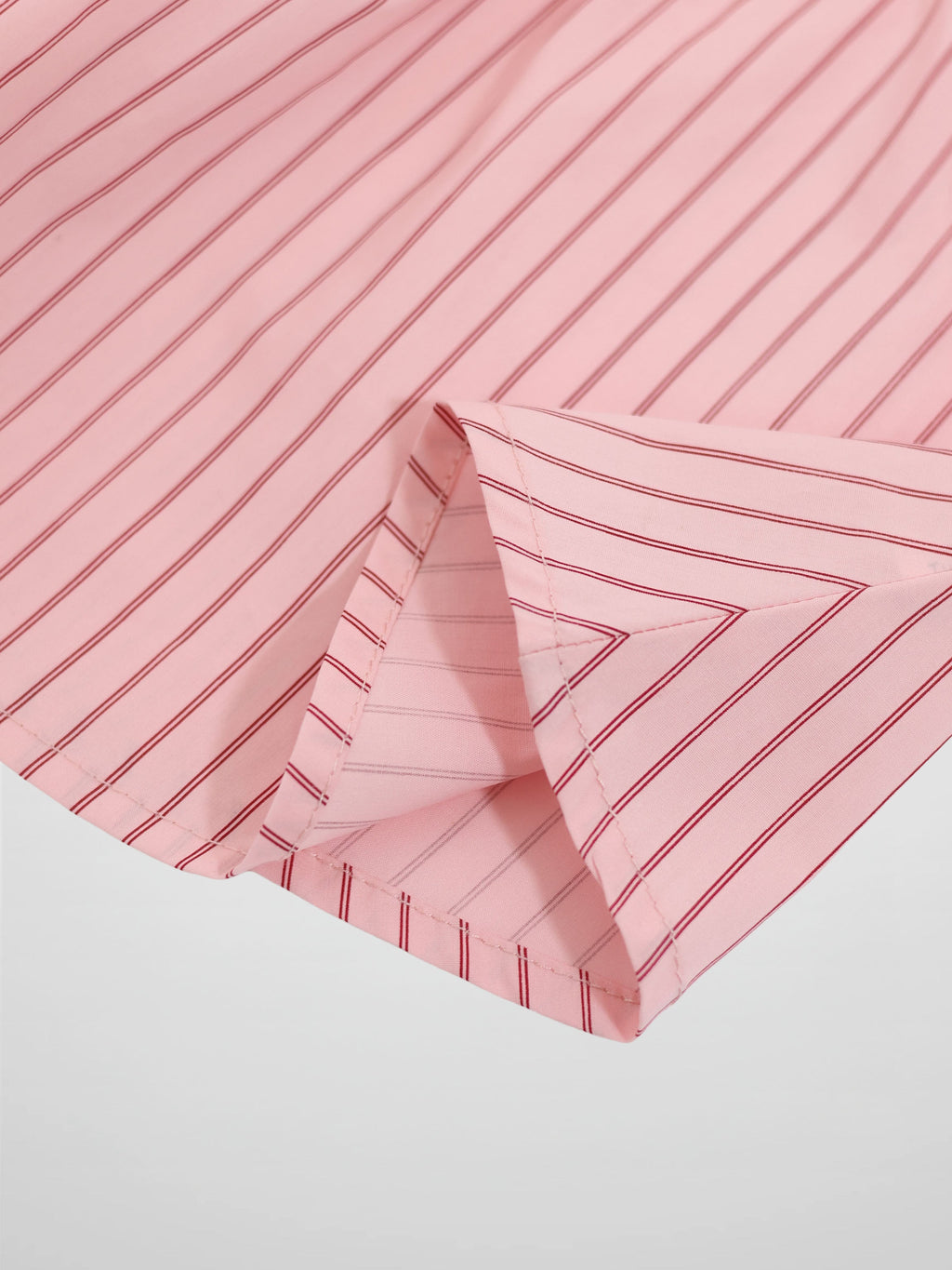 Pink Striped Cotton Skirt for Girls