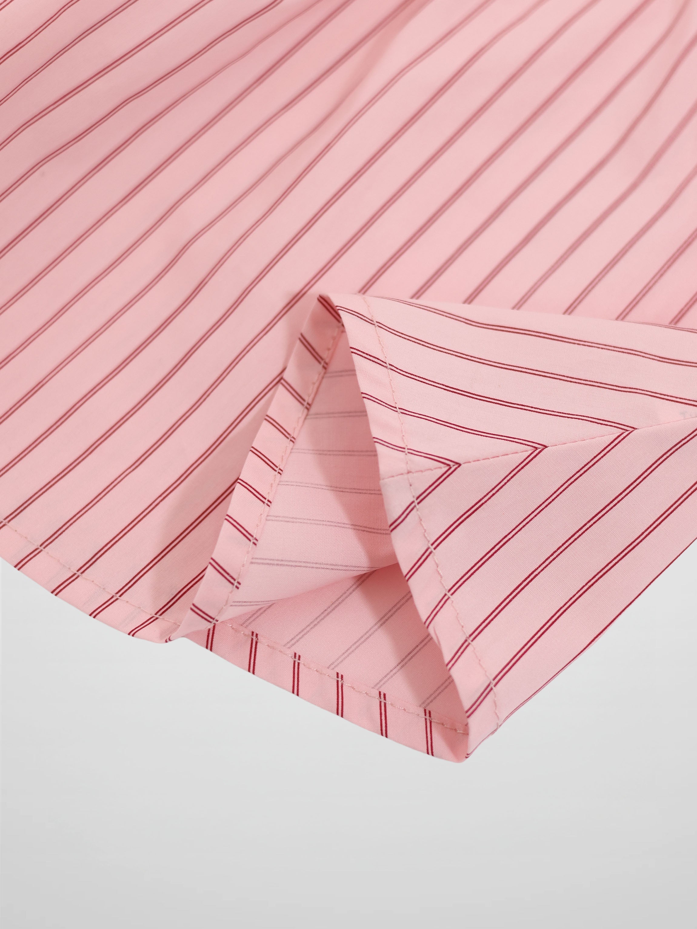 Pink Striped Cotton Skirt for Girls