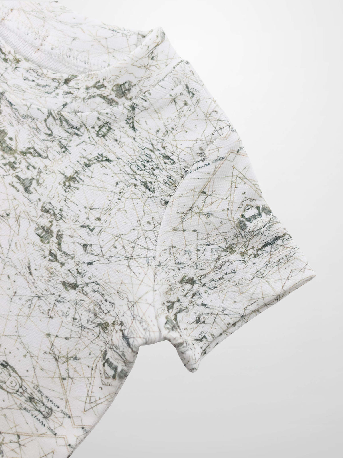 Vintage Map Print T-Shirt for Boys