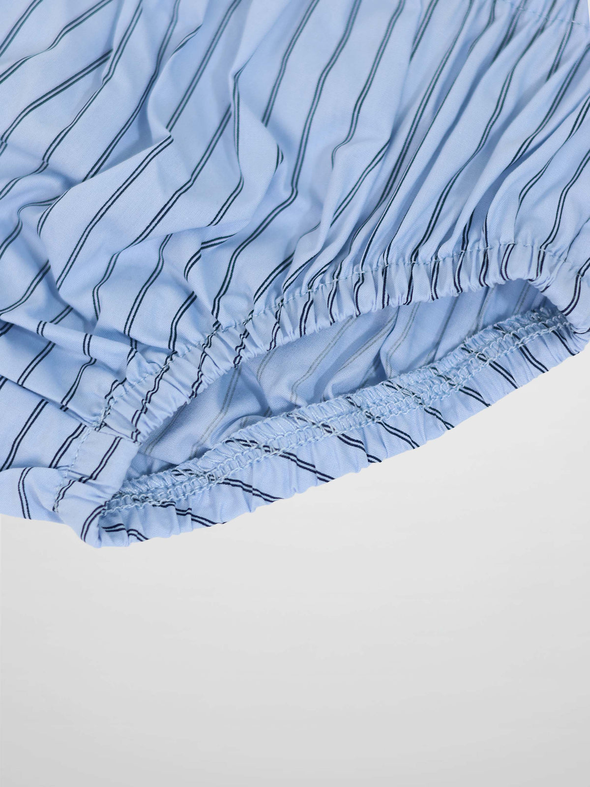 Blue Striped Cotton Bloomers for Baby Boys