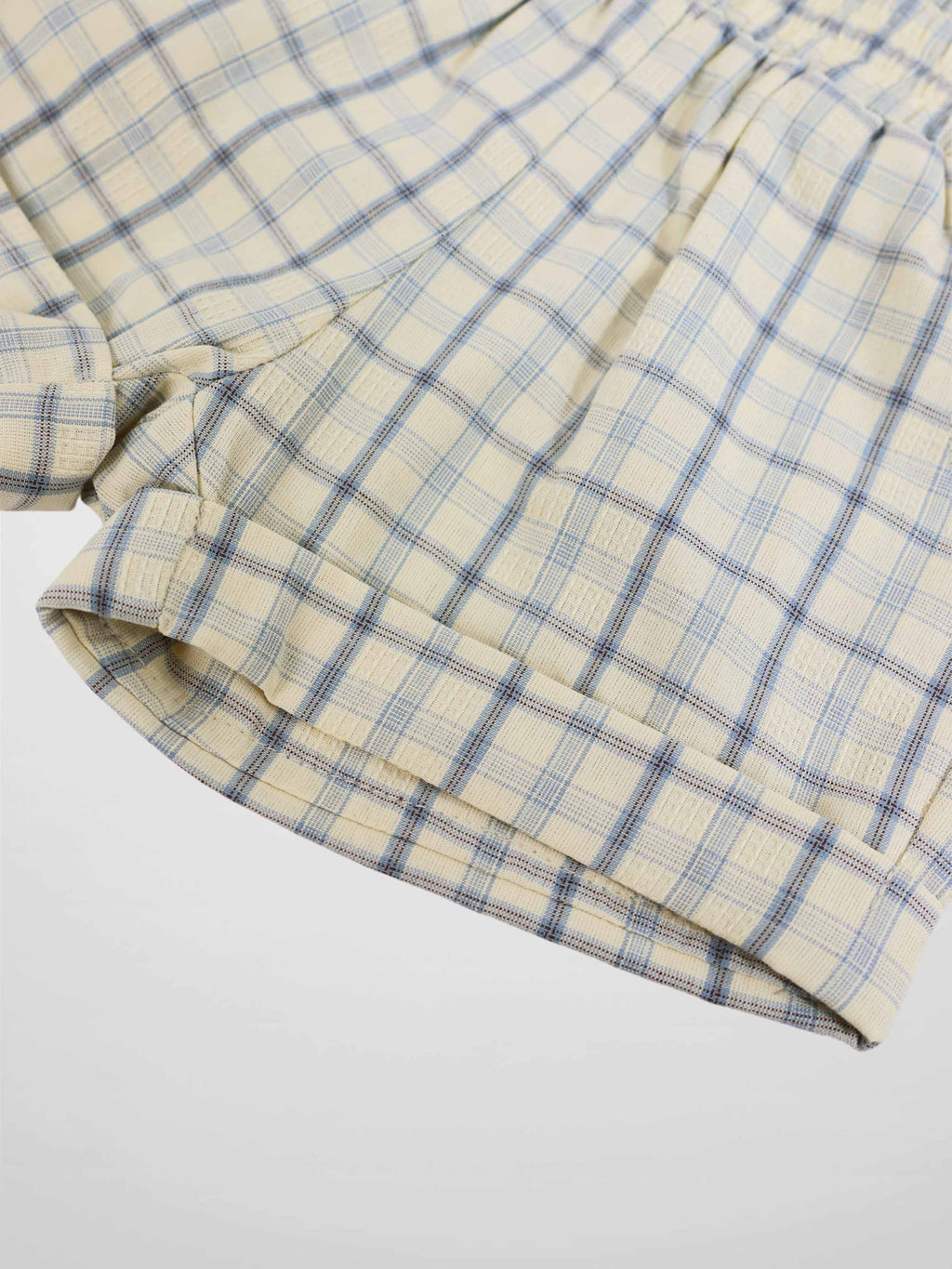 Yellow Plaid Dressy Shorts for Boys