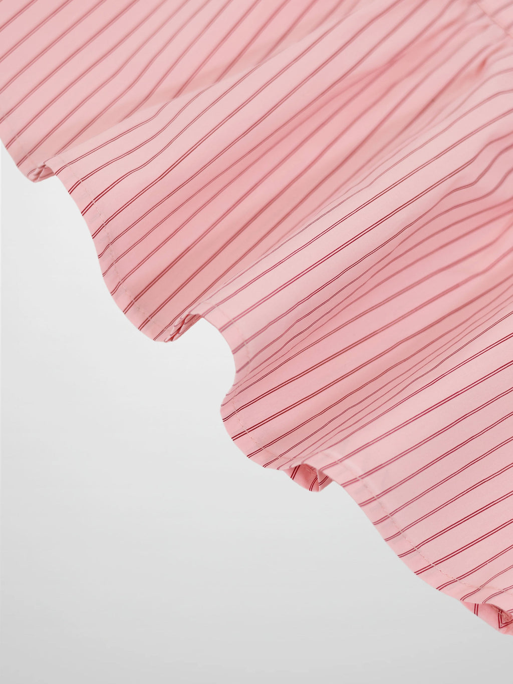 Pink Striped Cotton Skirt for Girls