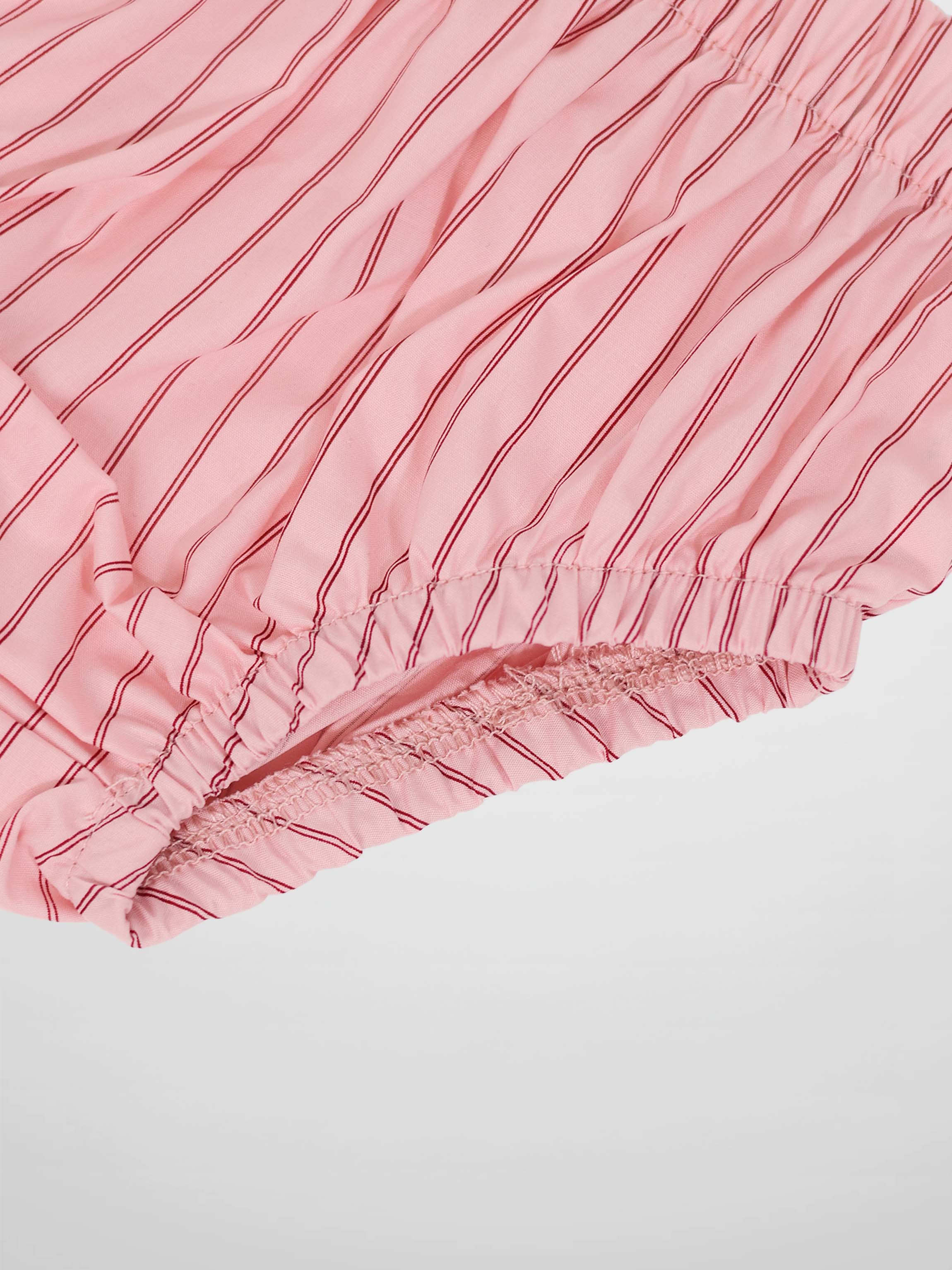 Pink Striped Cotton Bloomers for Baby Girls
