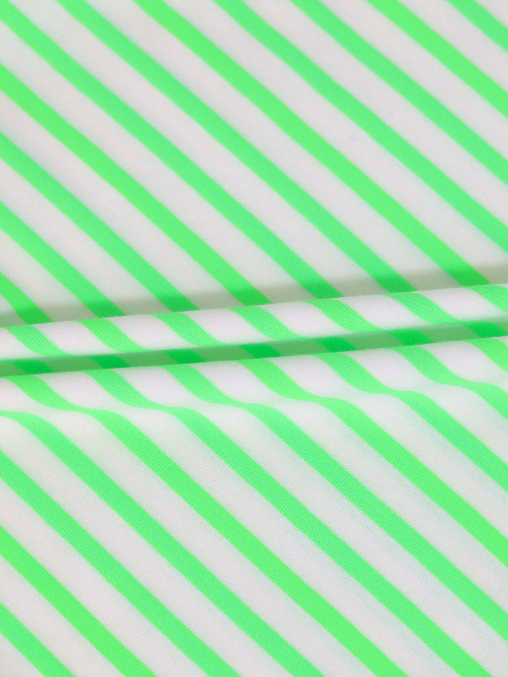 Neon Green Striped Romper for Baby Boys