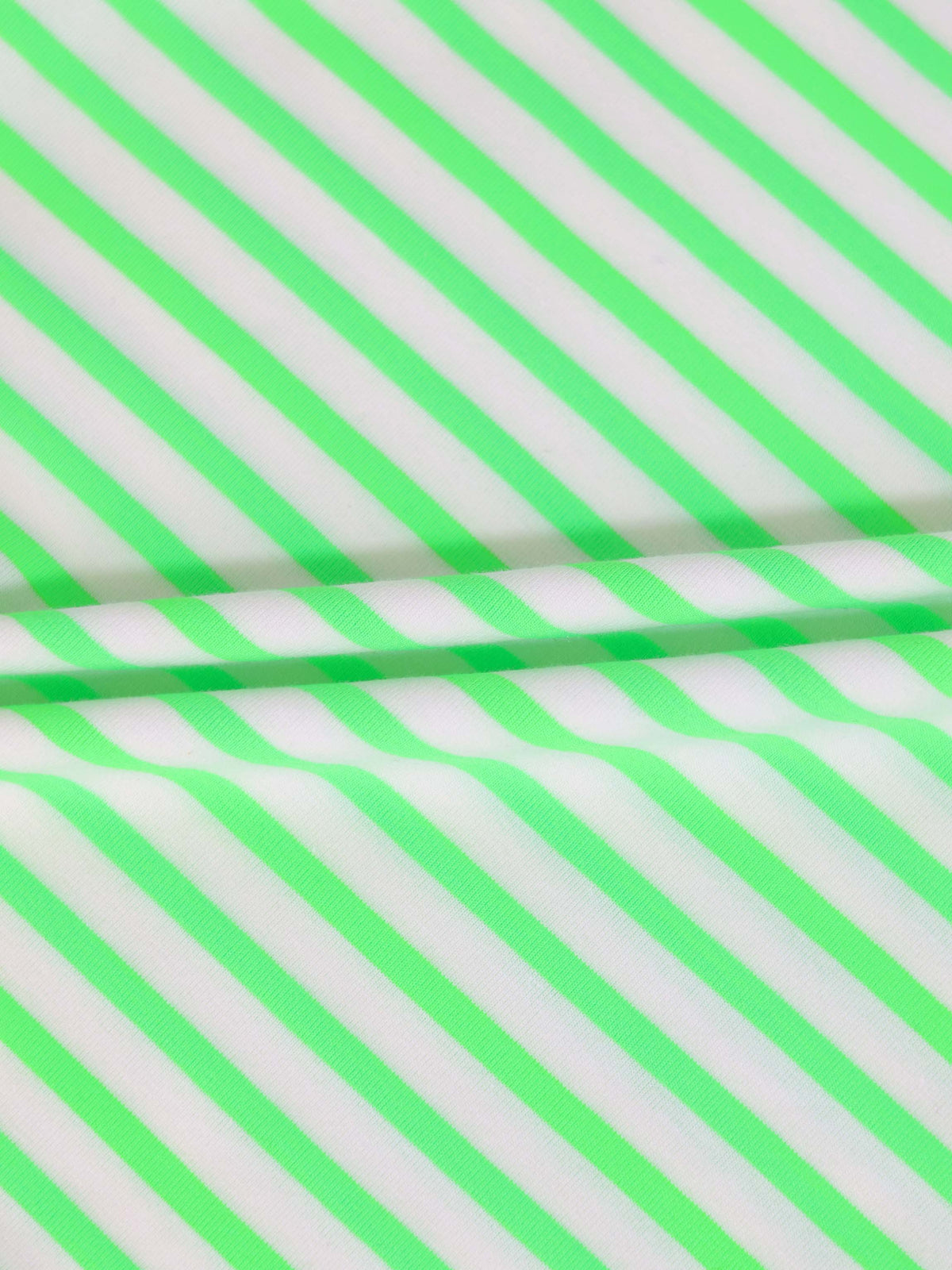 Neon Green Striped Romper for Baby Boys