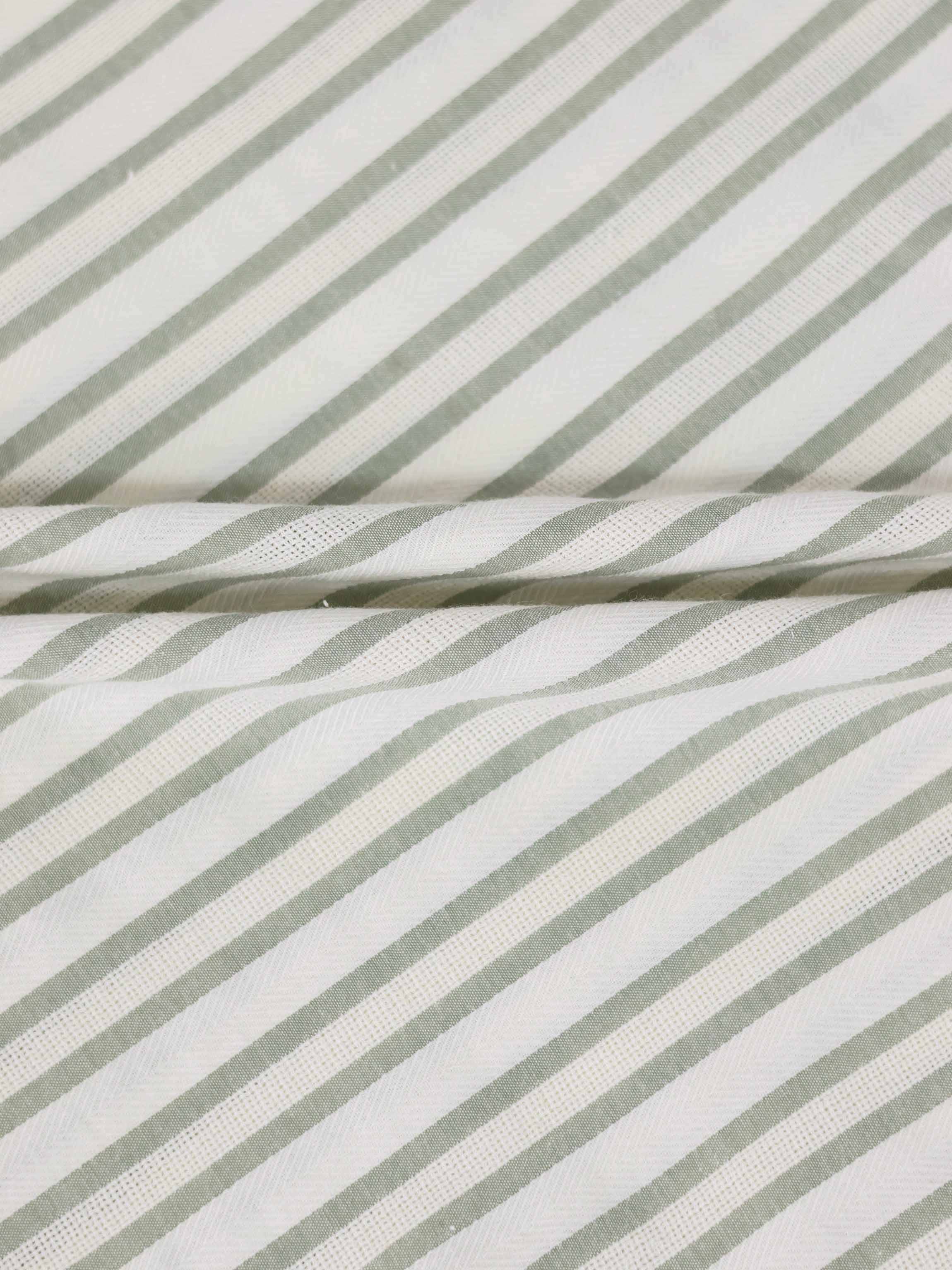 Green Striped Dressy Shorts for Boys