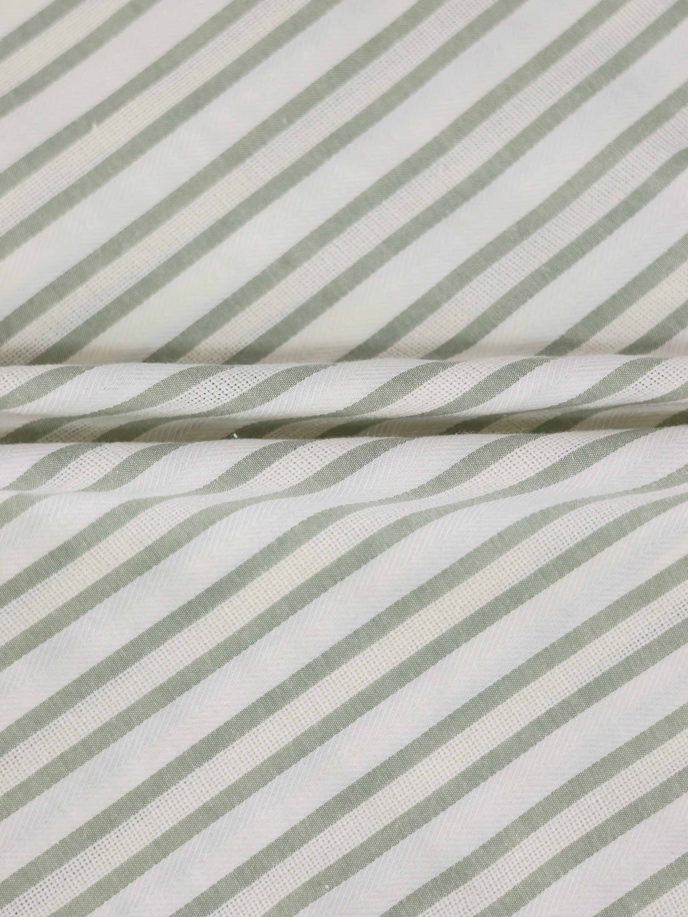Green Striped Dress Shirt for Boys