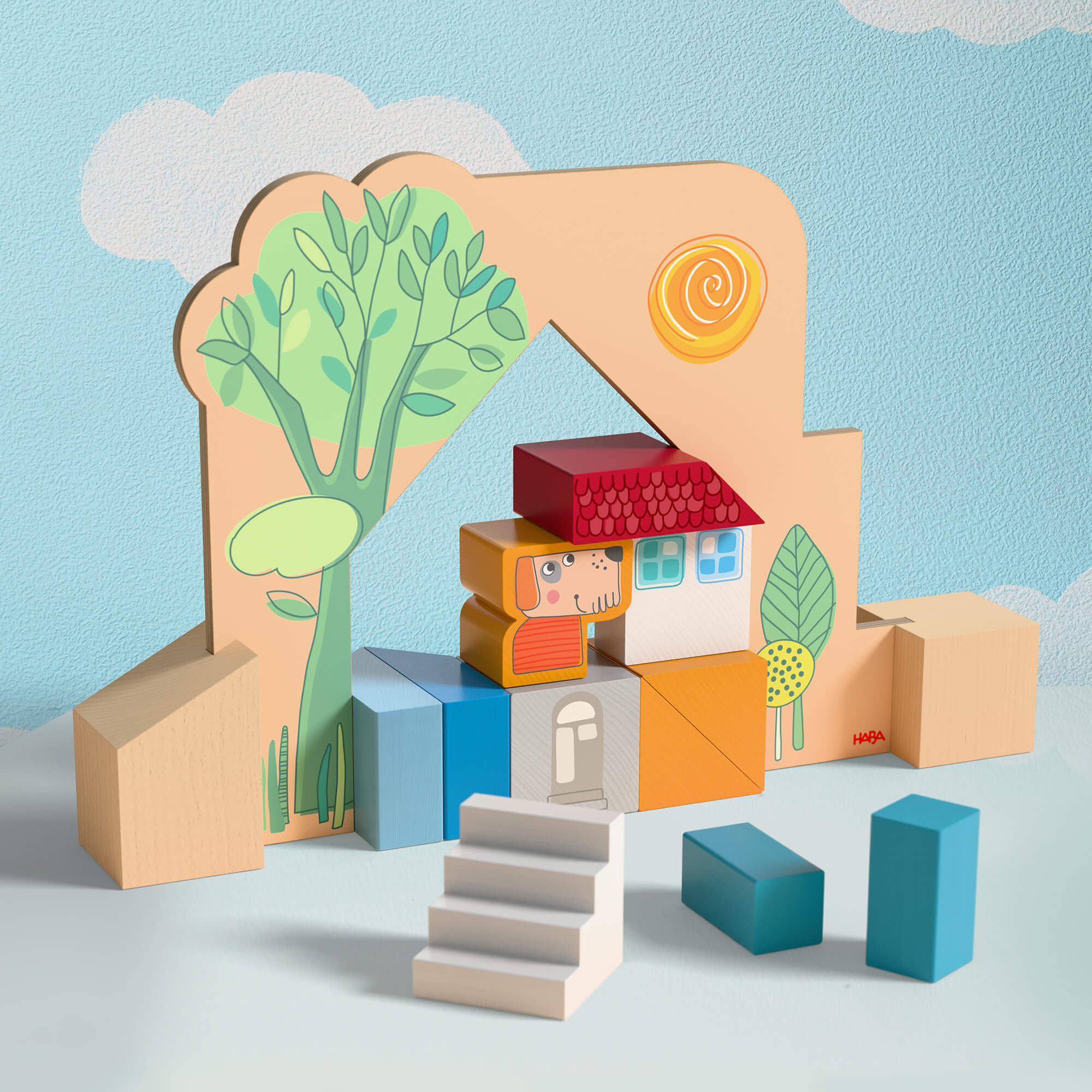 Cottage Puzzle Blocks Building Game for Kids Age 3+