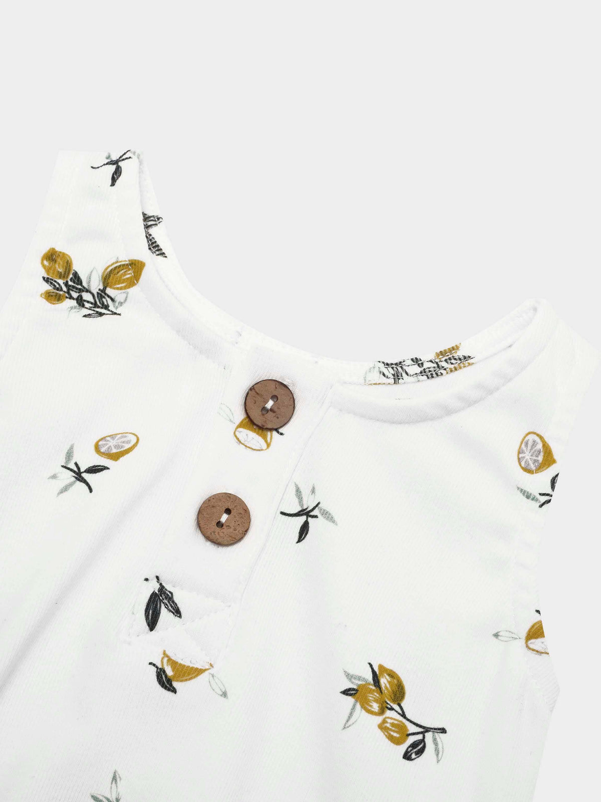 Lemon Print Baby Boy Romper