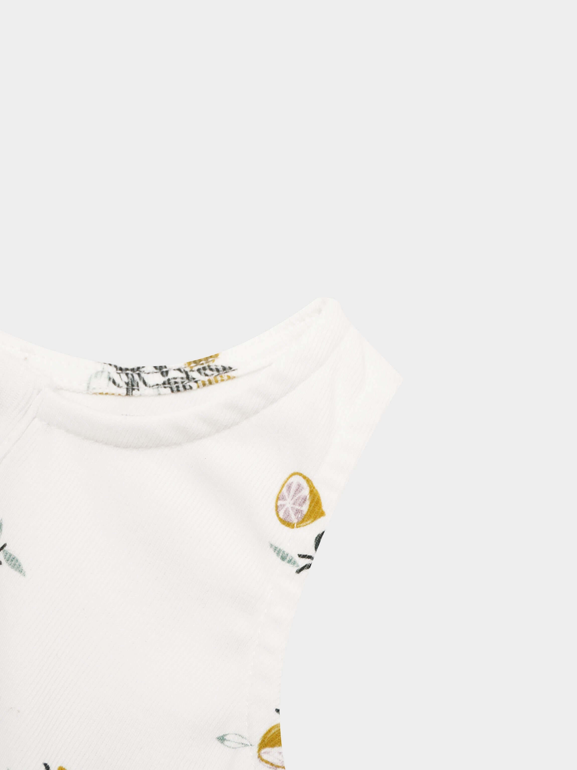 Lemon Print Baby Boy Romper
