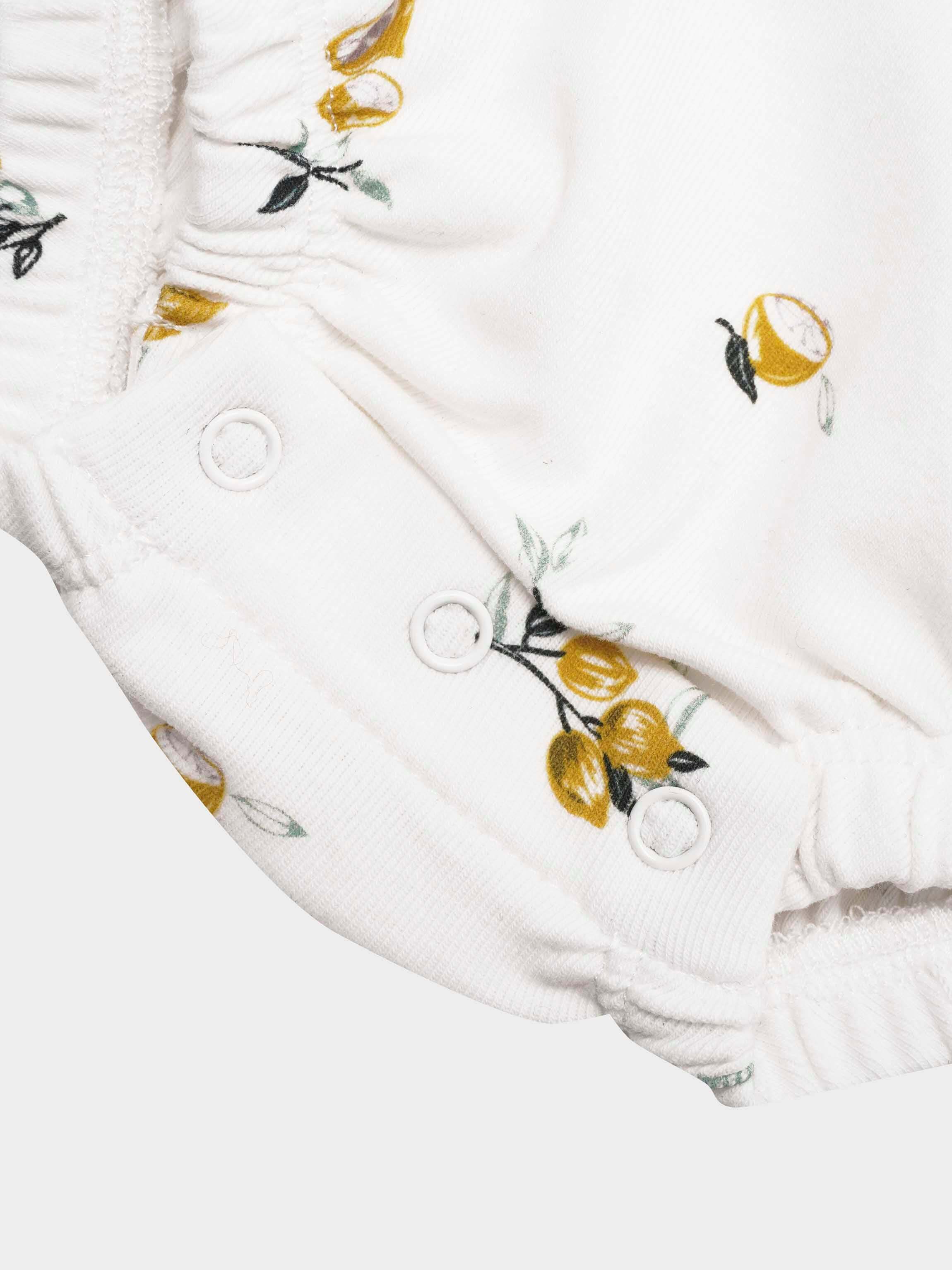 Lemon Print Baby Boy Romper