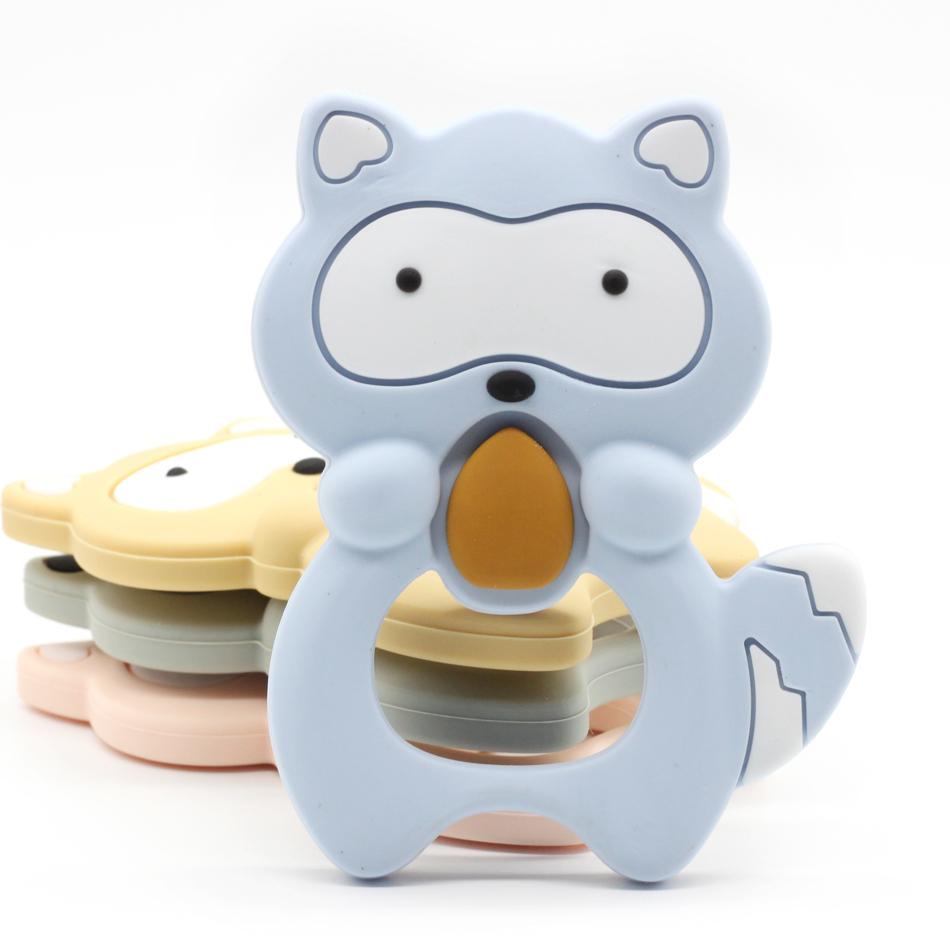 Raccoon Silicone Baby Teether